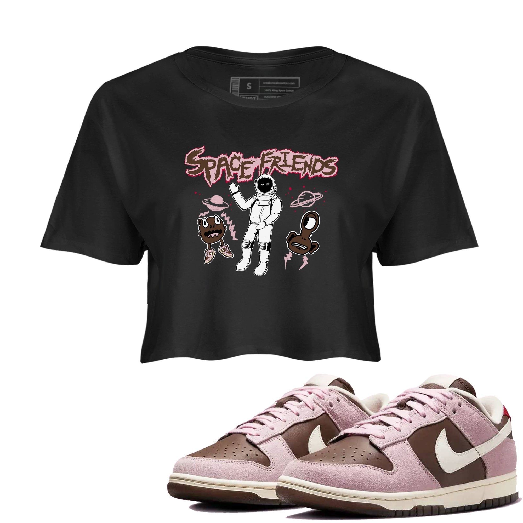 Space Friends snkmatch Women's Top - Dunk Cacao Wow And Pink Foam