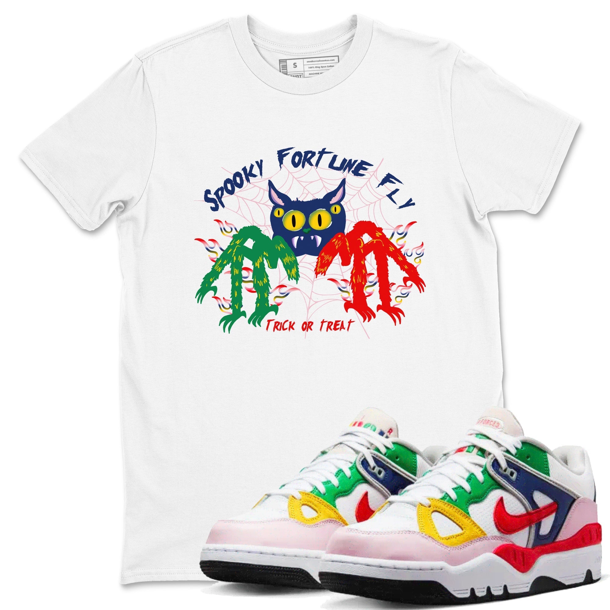 Spooky Fortune Fly snkmatch Tees - Air Force 3 Blue Void and Tour Yellow