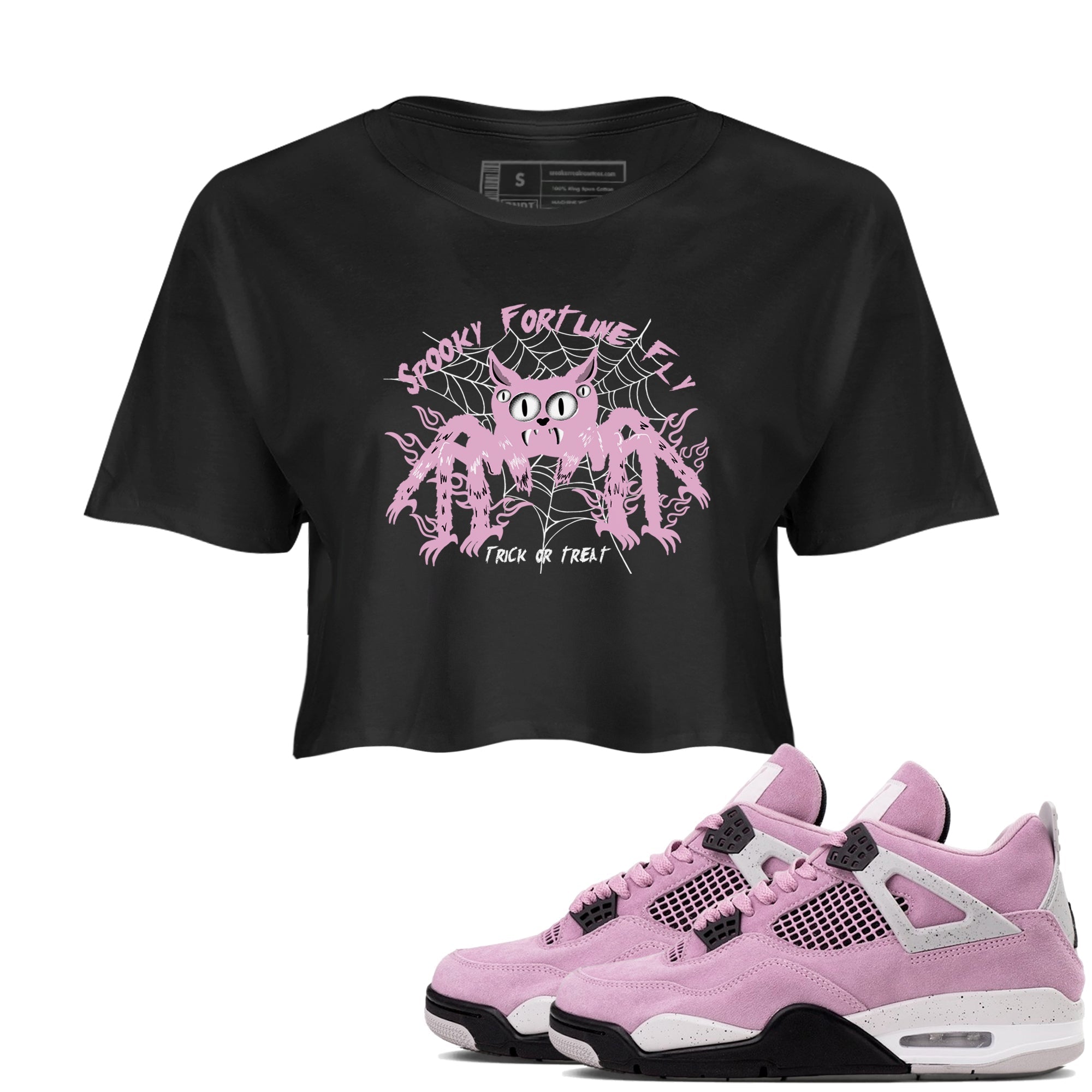 Spooky Fortune Fly snkmatch Women's Top - Air Jordan 4 Orchid