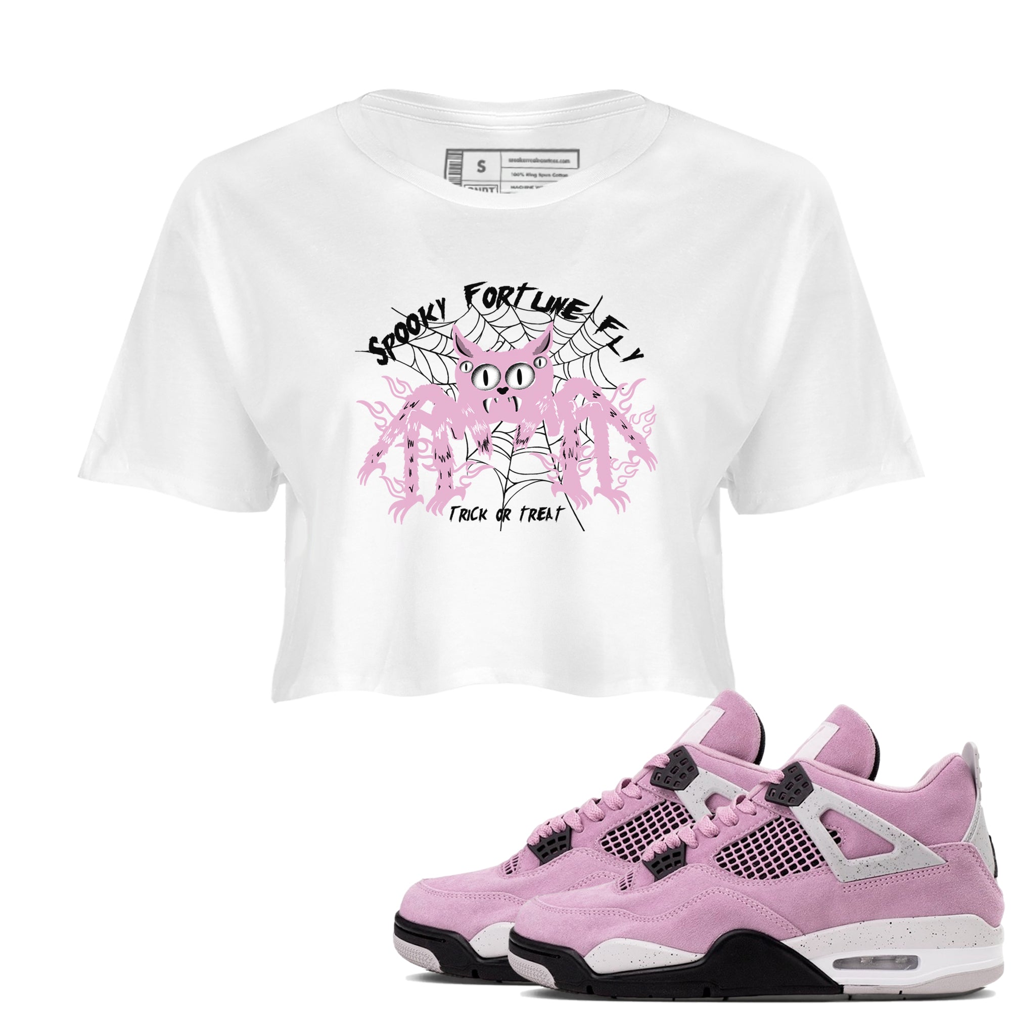 Spooky Fortune Fly snkmatch Women's Top - Air Jordan 4 Orchid
