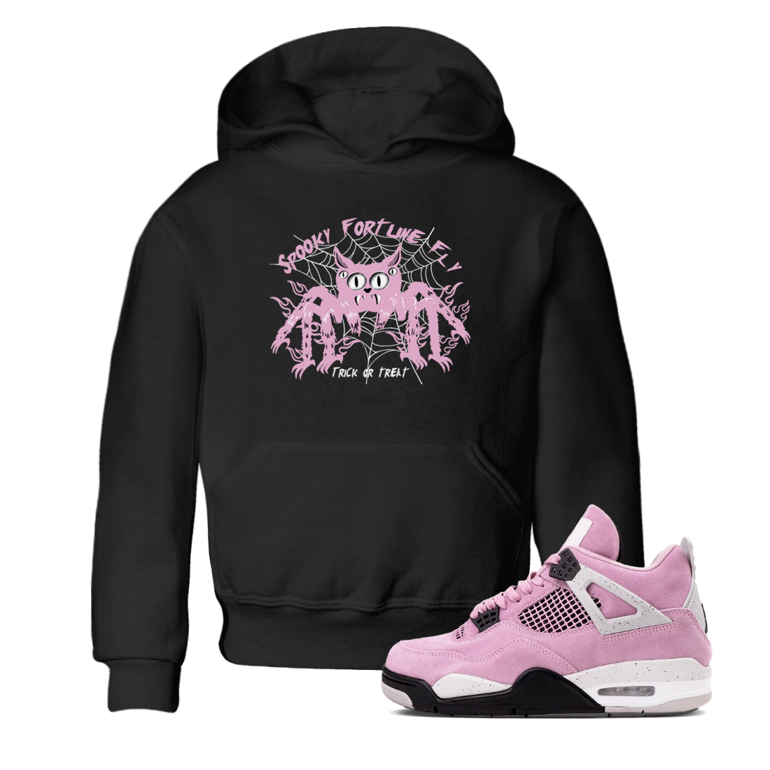 Spooky Fortune Fly snkmatch Tees Kids - Air Jordan 4 Orchid