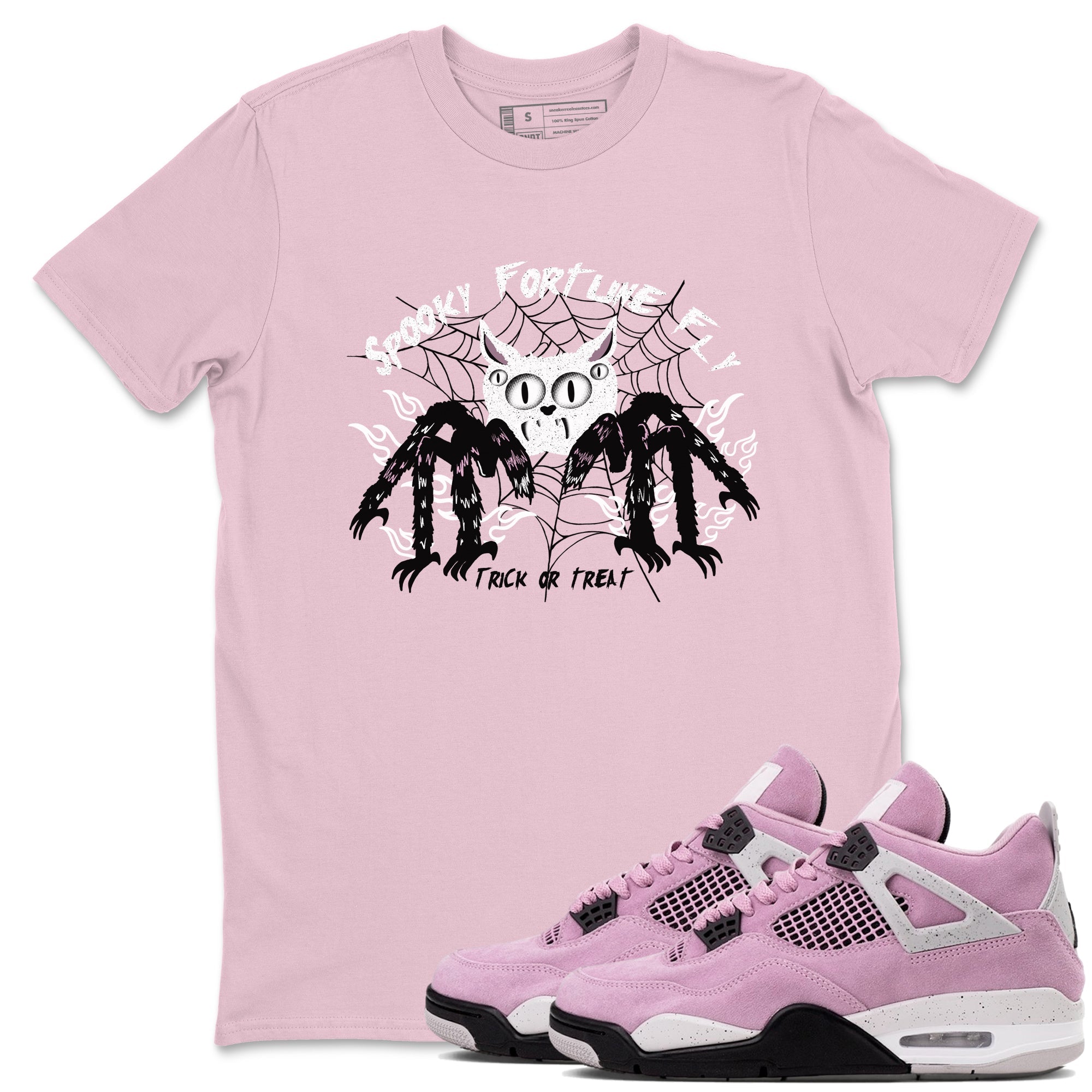 Spooky Fortune Fly snkmatch Tees - Air Jordan 4 Orchid