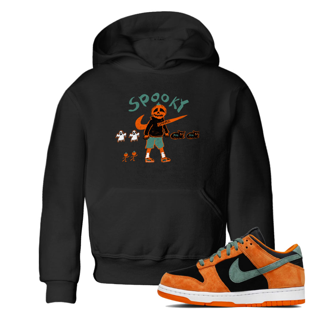 Spooky Pumpkin snkmatch Tees Kids - Dunk Ceramic