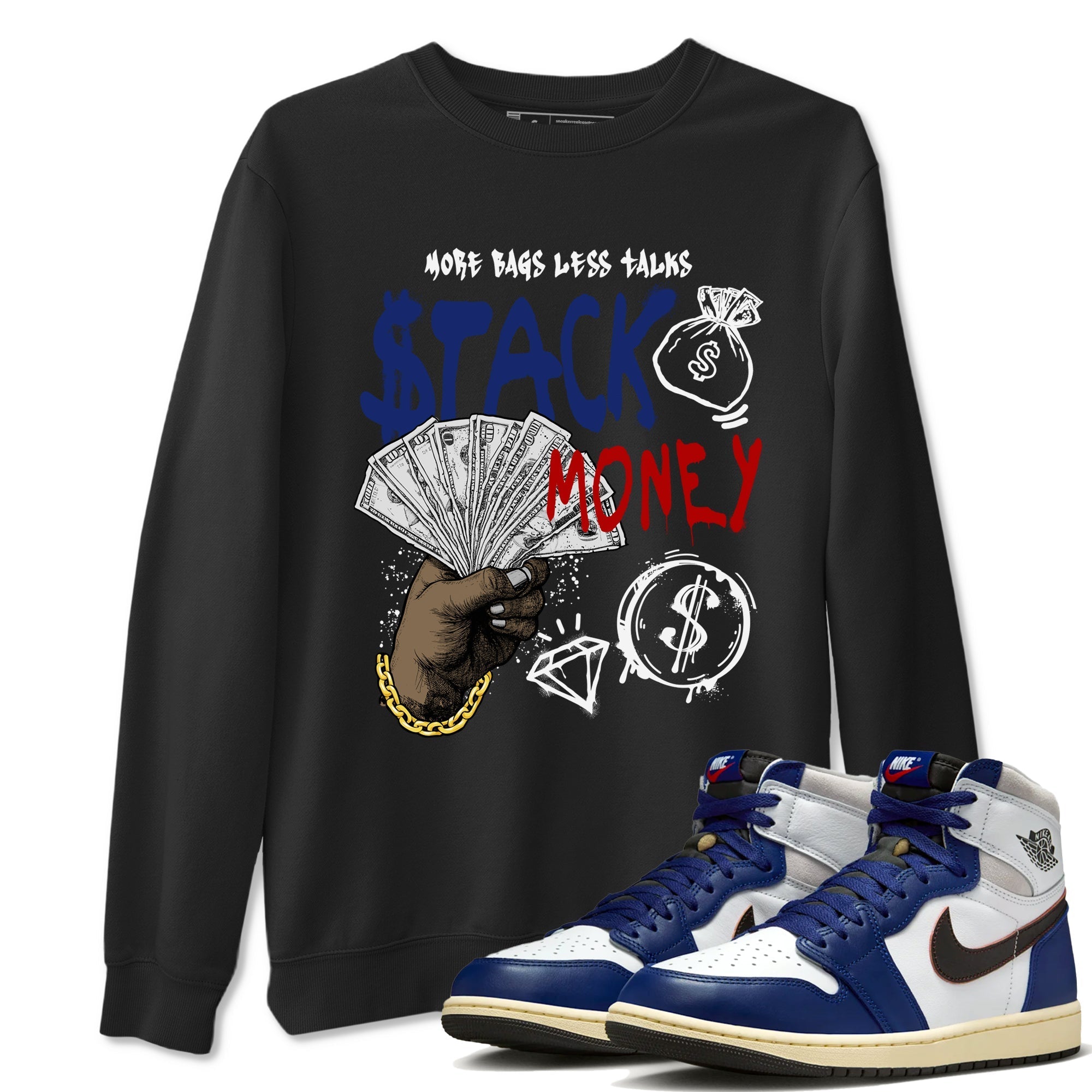 Stack Money snkmatch Tees - Air Jordan 1 Rare Air