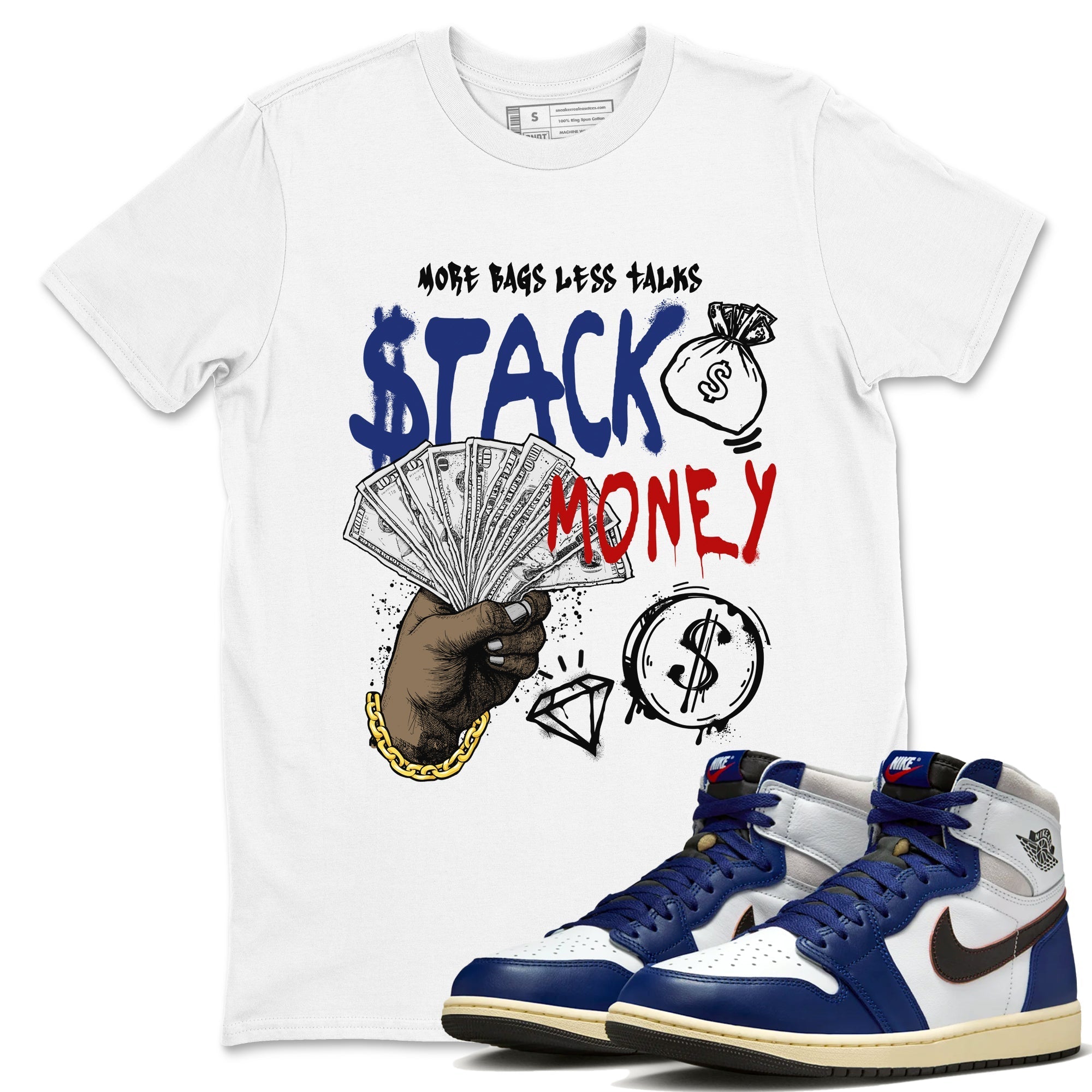 Stack Money snkmatch Tees - Air Jordan 1 Rare Air