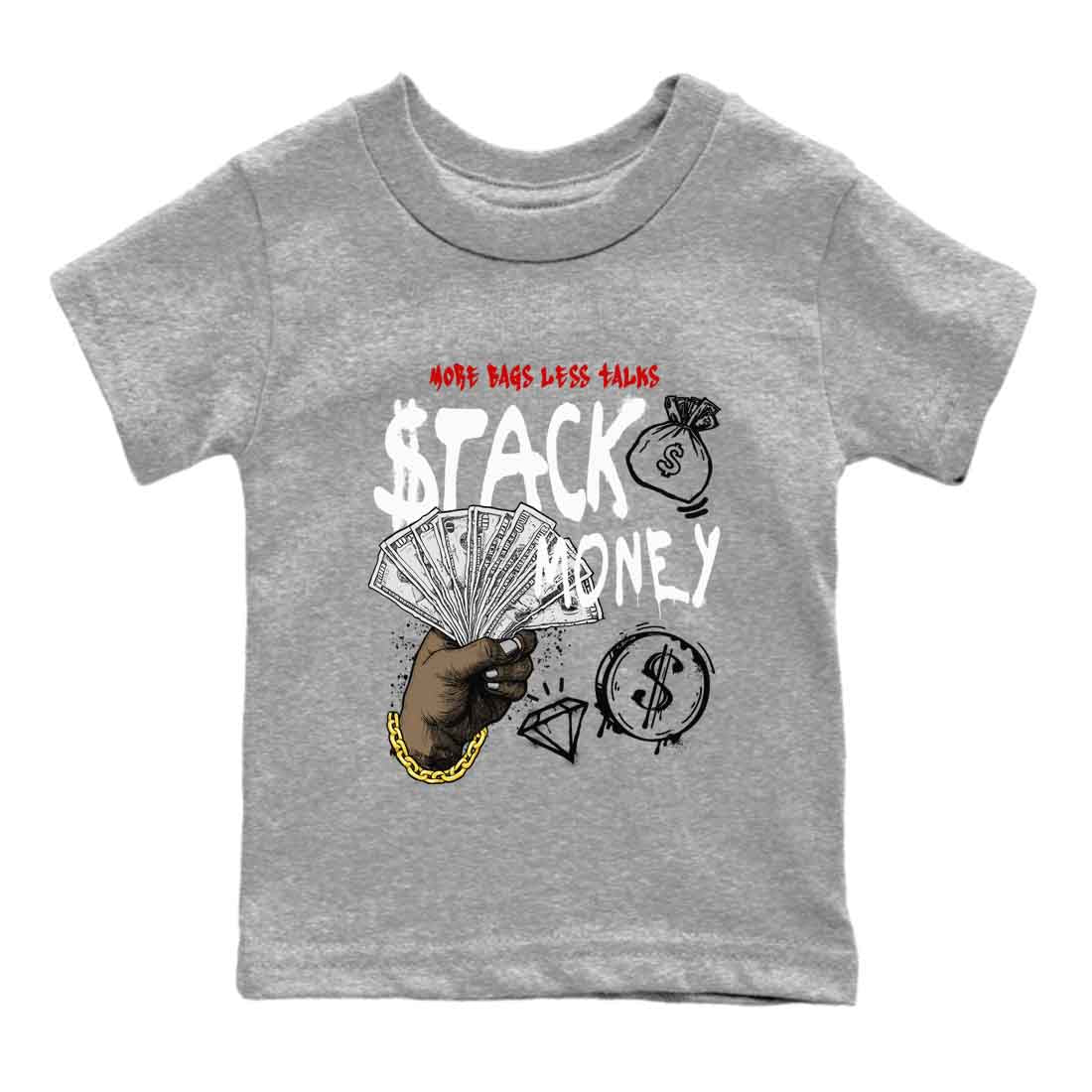 Stack Money snkmatch Tees Kids - Air Jordan 4 White Cement