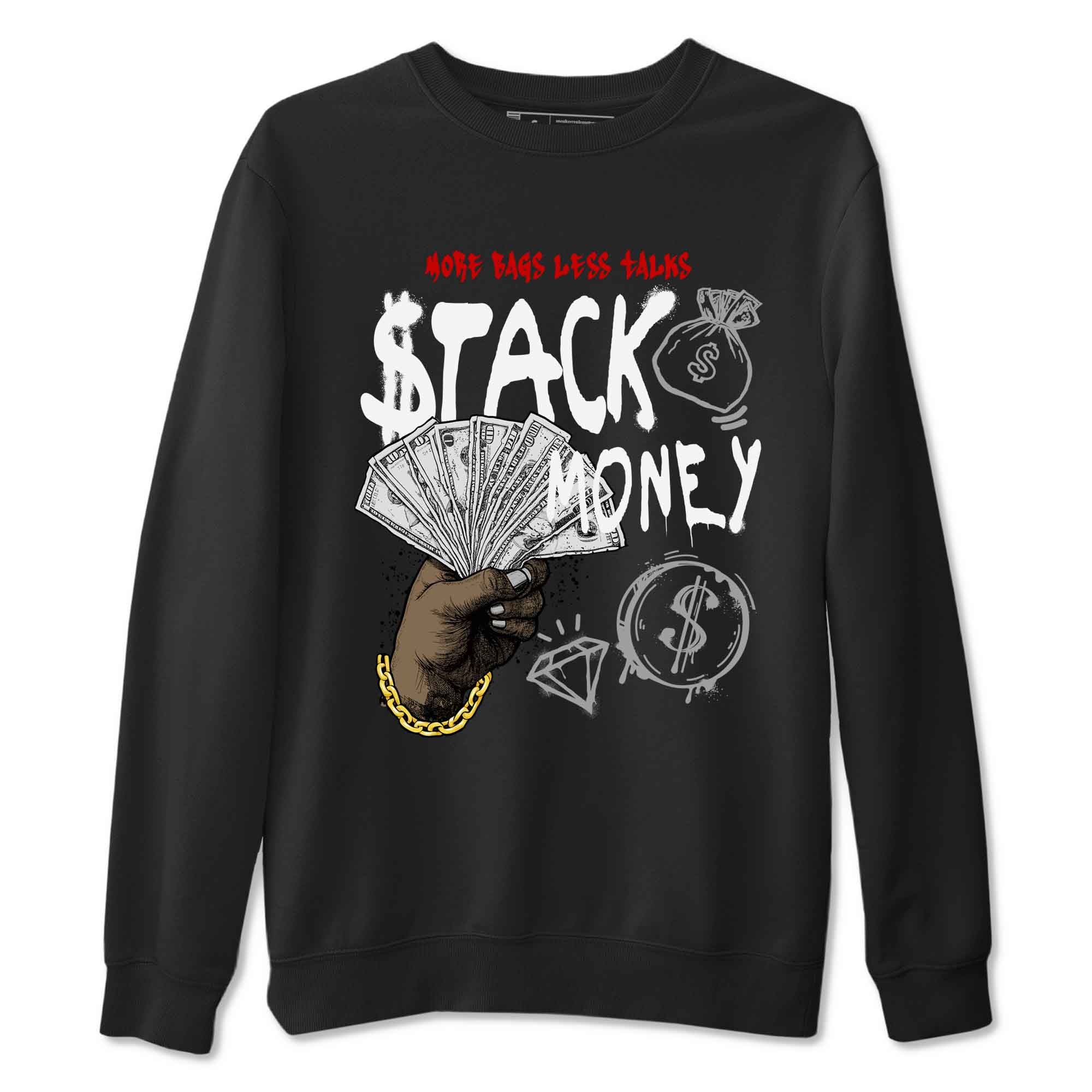 Stack Money snkmatch Tees - Air Jordan 4 White Cement