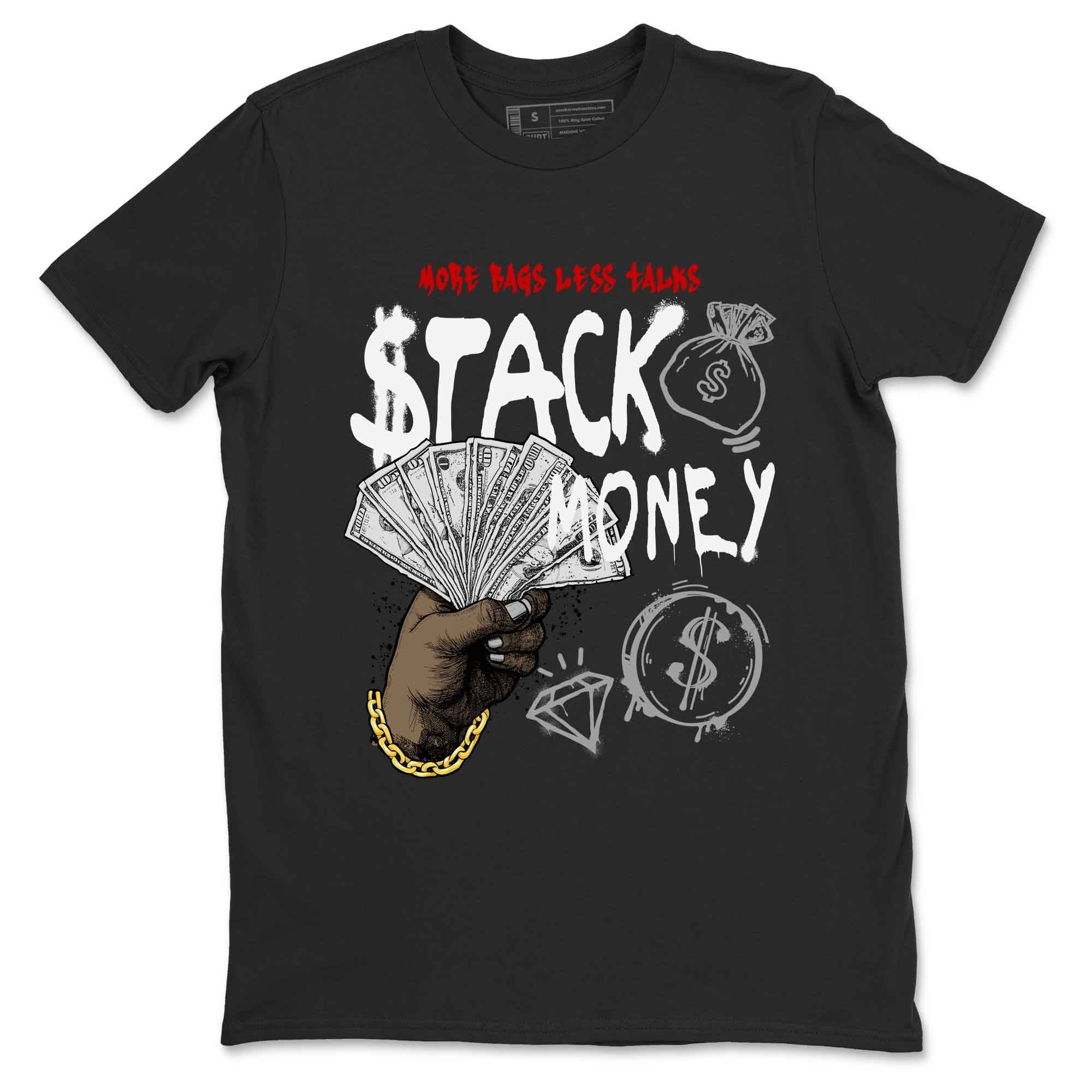 Stack Money snkmatch Tees - Air Jordan 4 White Cement
