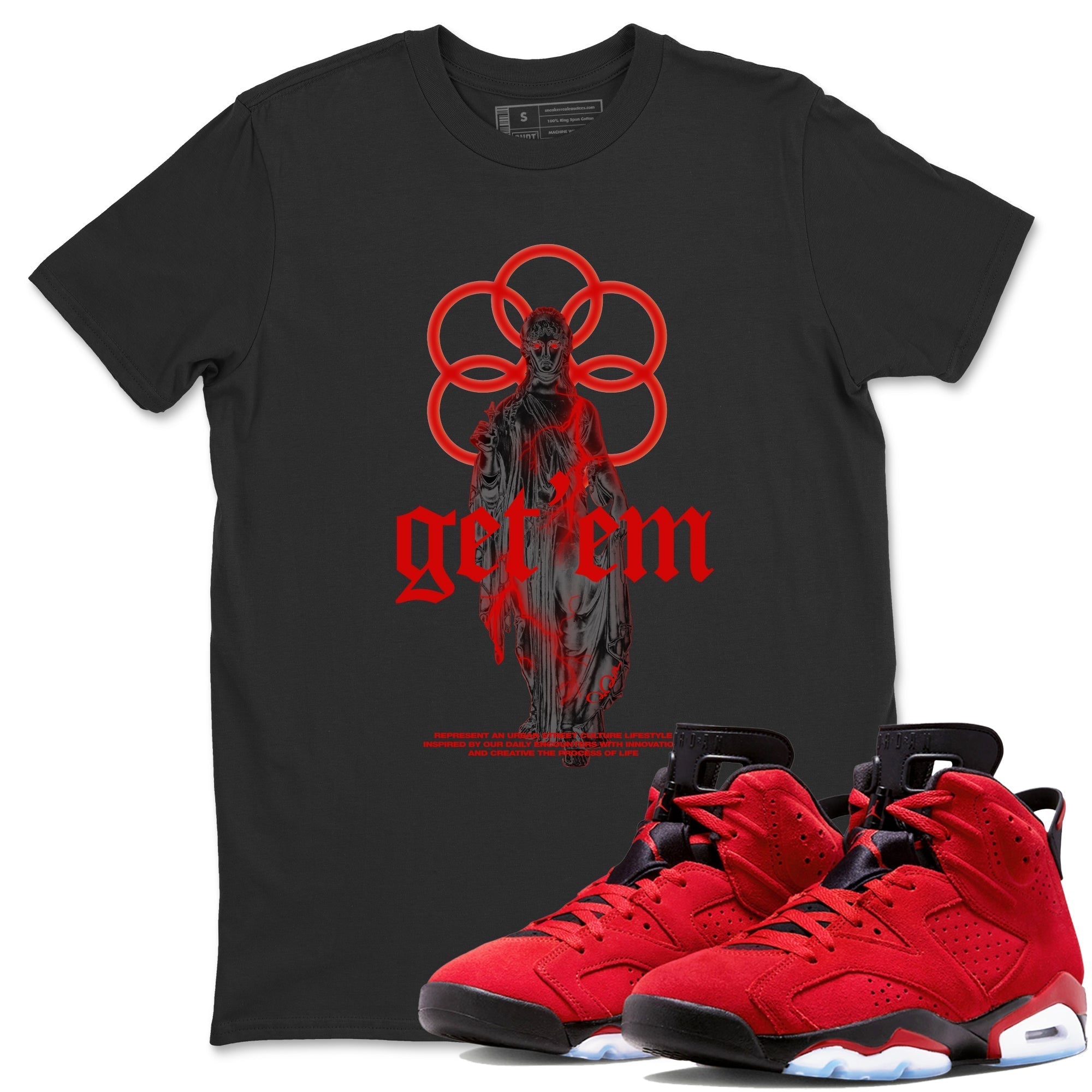 Statue Woman Unisex Tops - Air Jordan 6 Toro Bravo