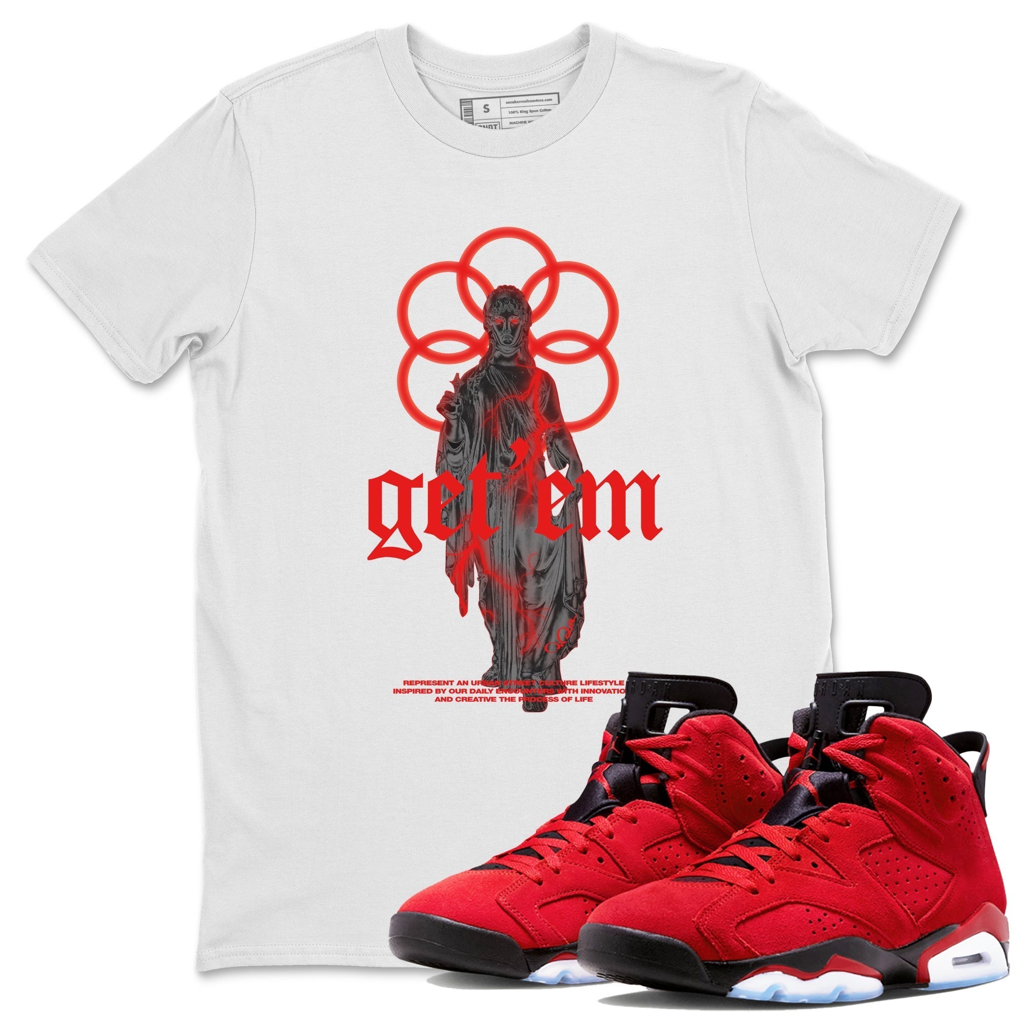 Statue Woman Unisex Tops - Air Jordan 6 Toro Bravo
