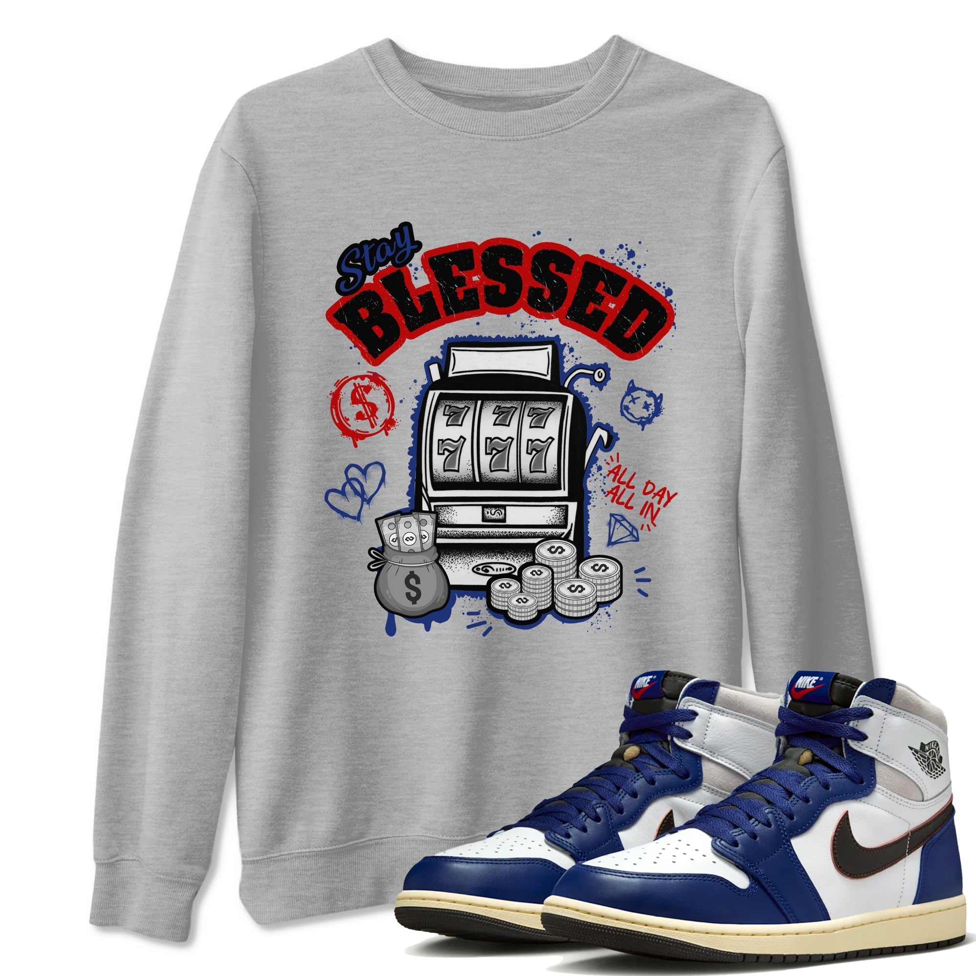 Stay Blessed snkmatch Tees - Air Jordan 1 Rare Air