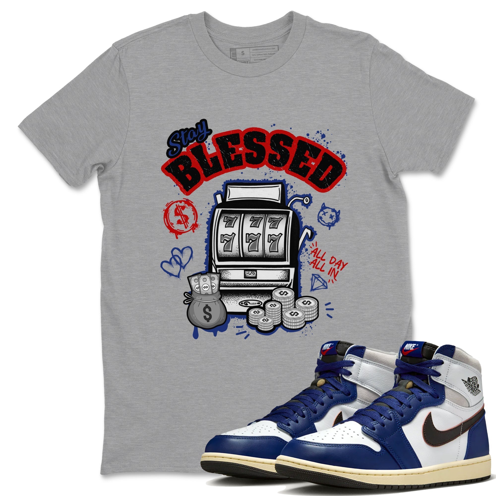 Stay Blessed snkmatch Tees - Air Jordan 1 Rare Air