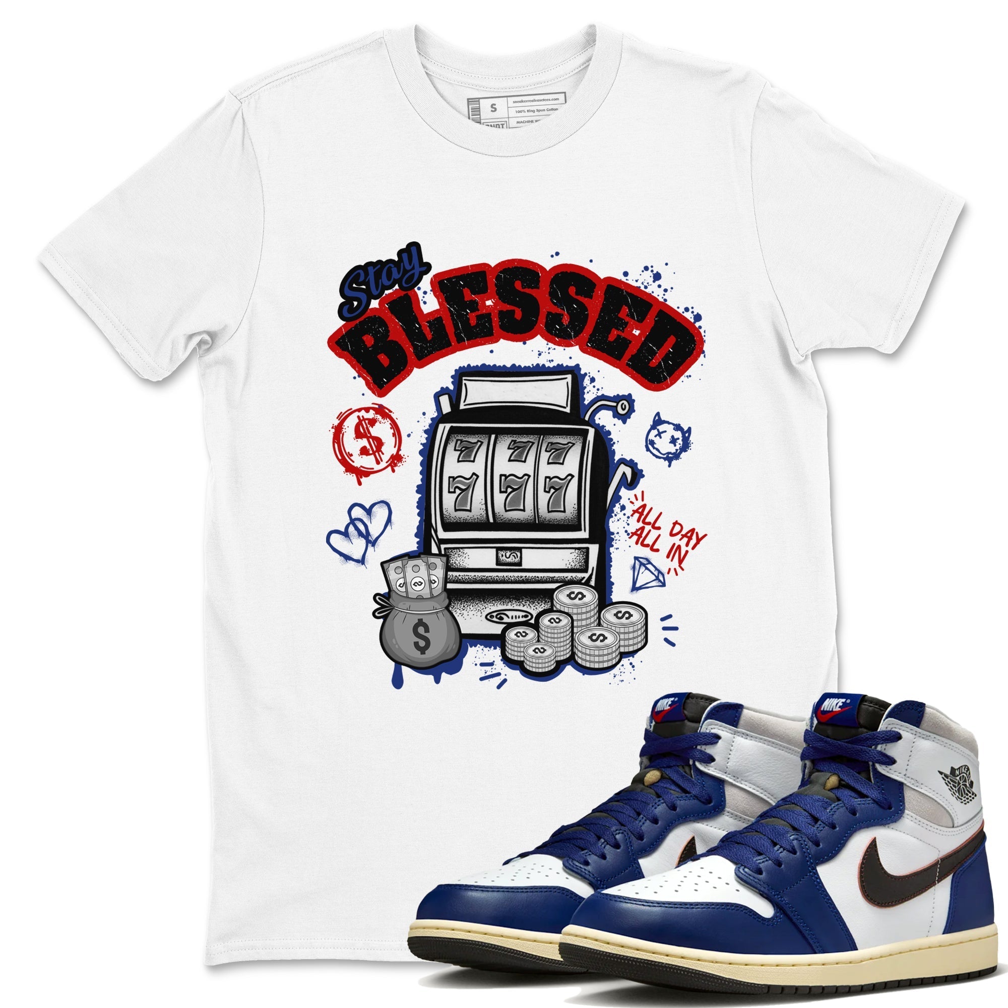 Stay Blessed snkmatch Tees - Air Jordan 1 Rare Air