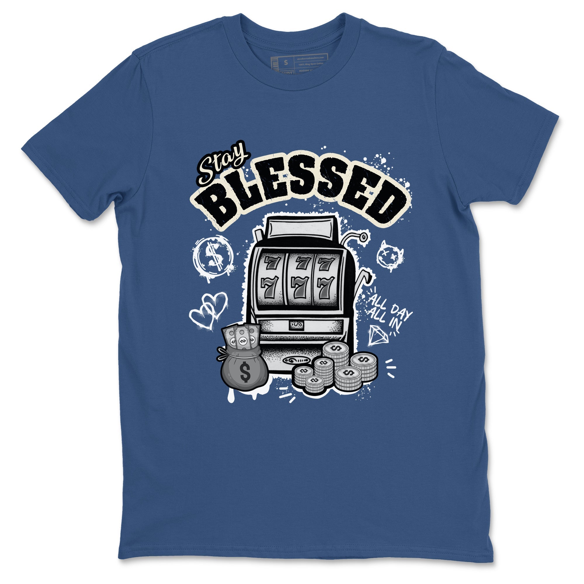Stay Blessed snkmatch Tees - Air Jordan 3 A Ma Maniere x Diffused Blue
