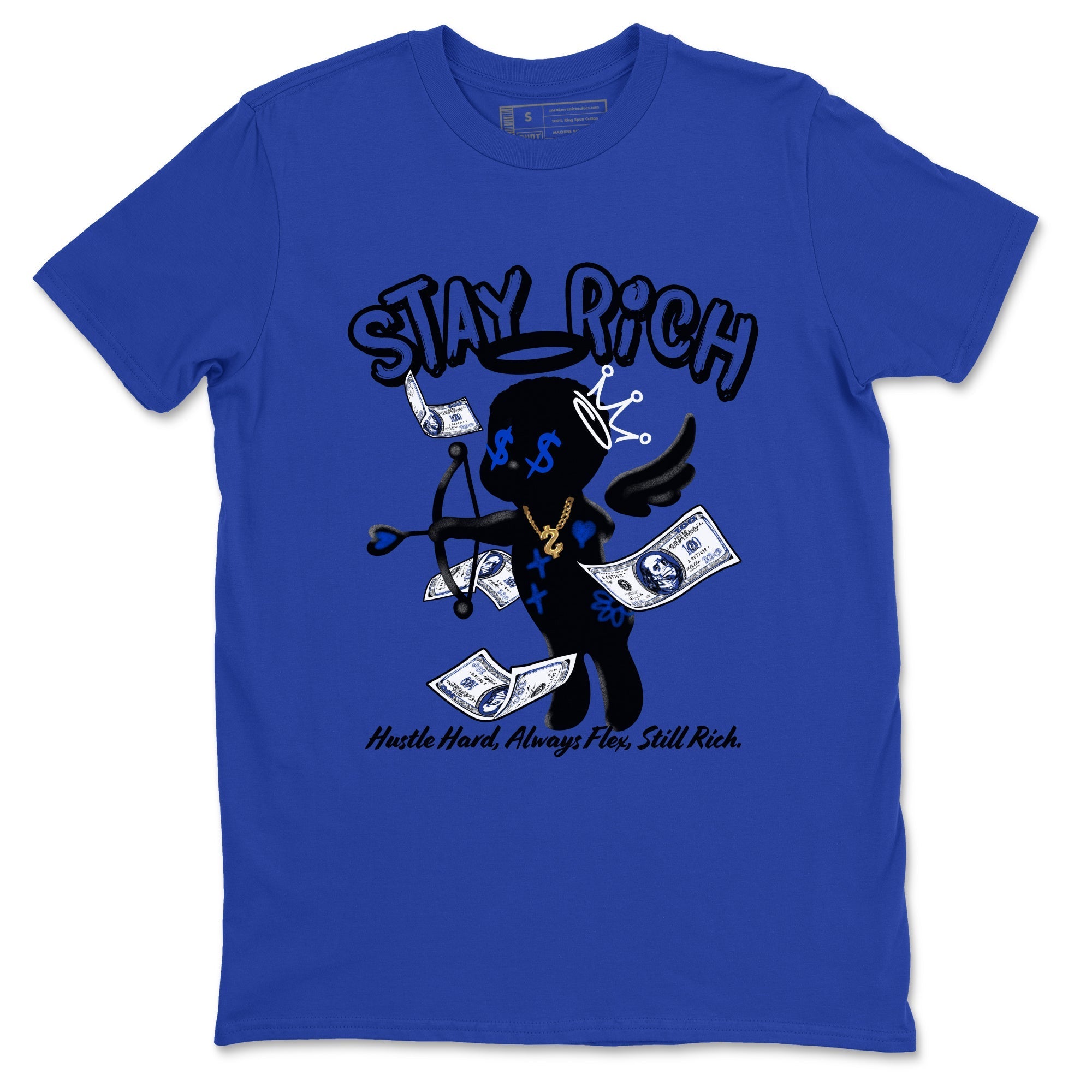 Stay Rich snkmatch Tees - Air Foamposite One Royal