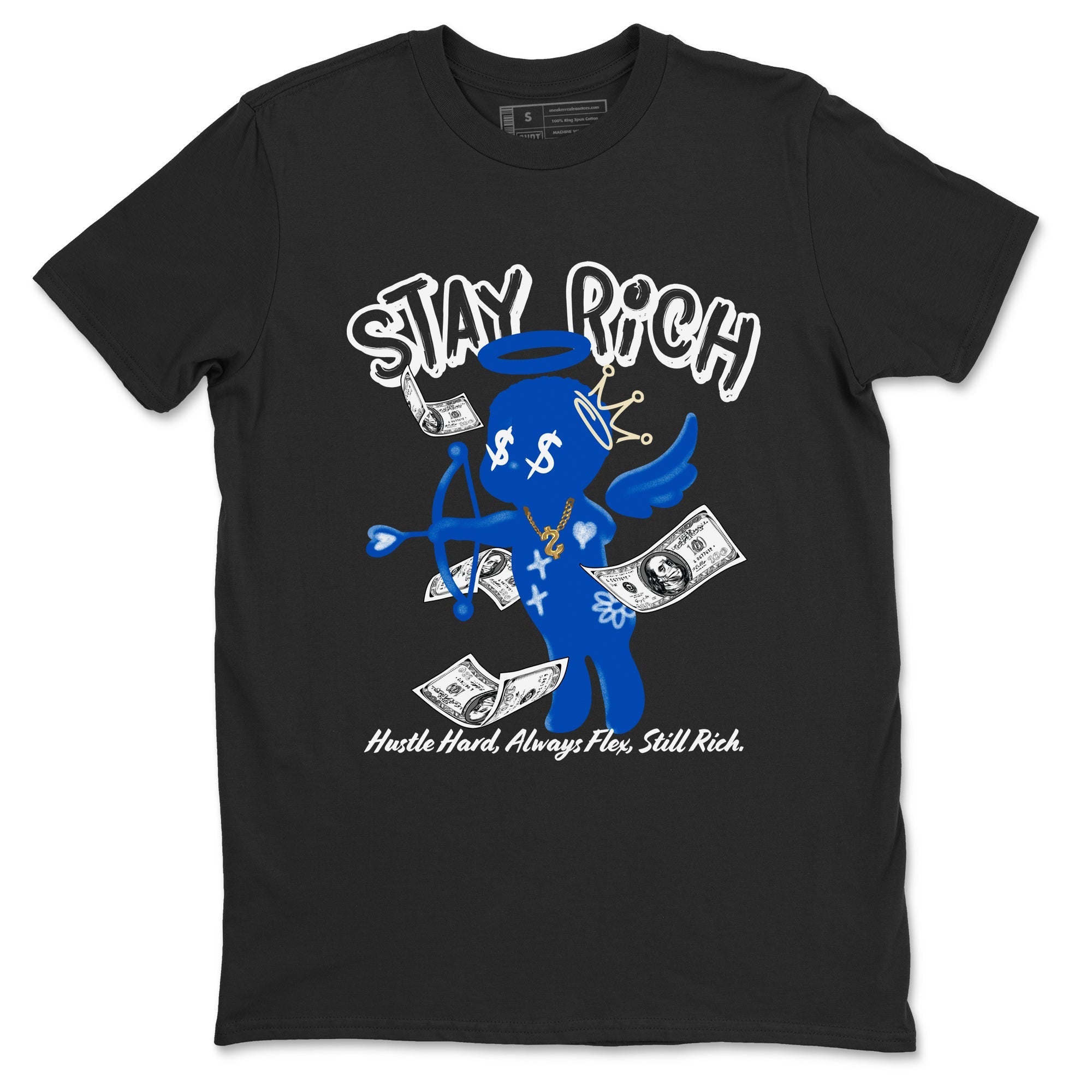 Stay Rich snkmatch Tees - Air Jordan 1 Game Royal