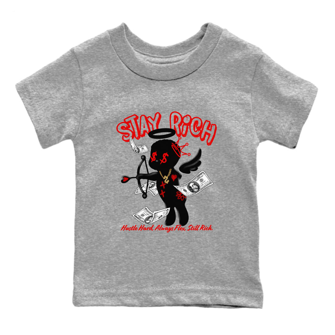 Stay Rich snkmatch Tees Kids - Air Jordan 11 Bred Velvet