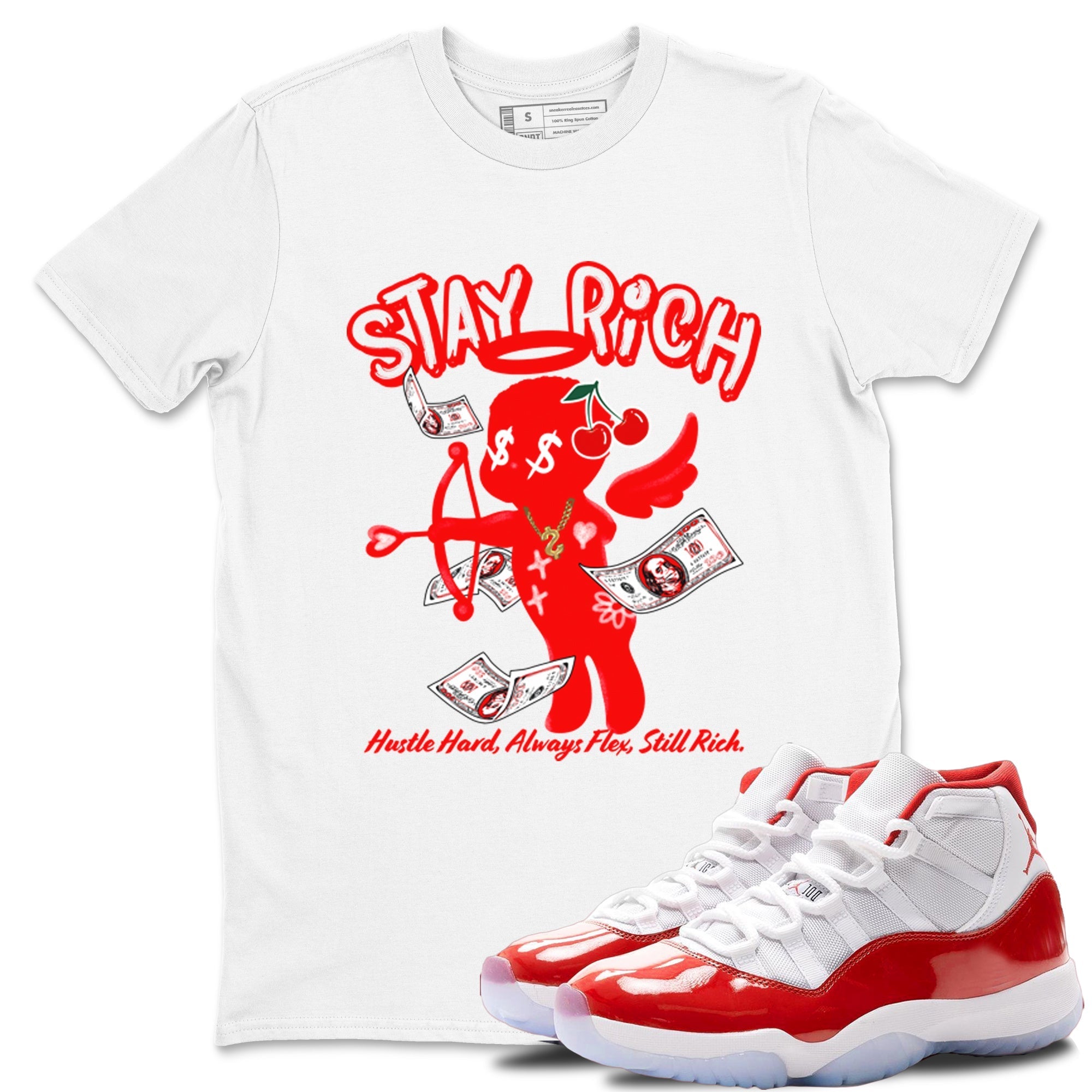 Stay Rich snkmatch Tees - Air Jordan 11 Cherry