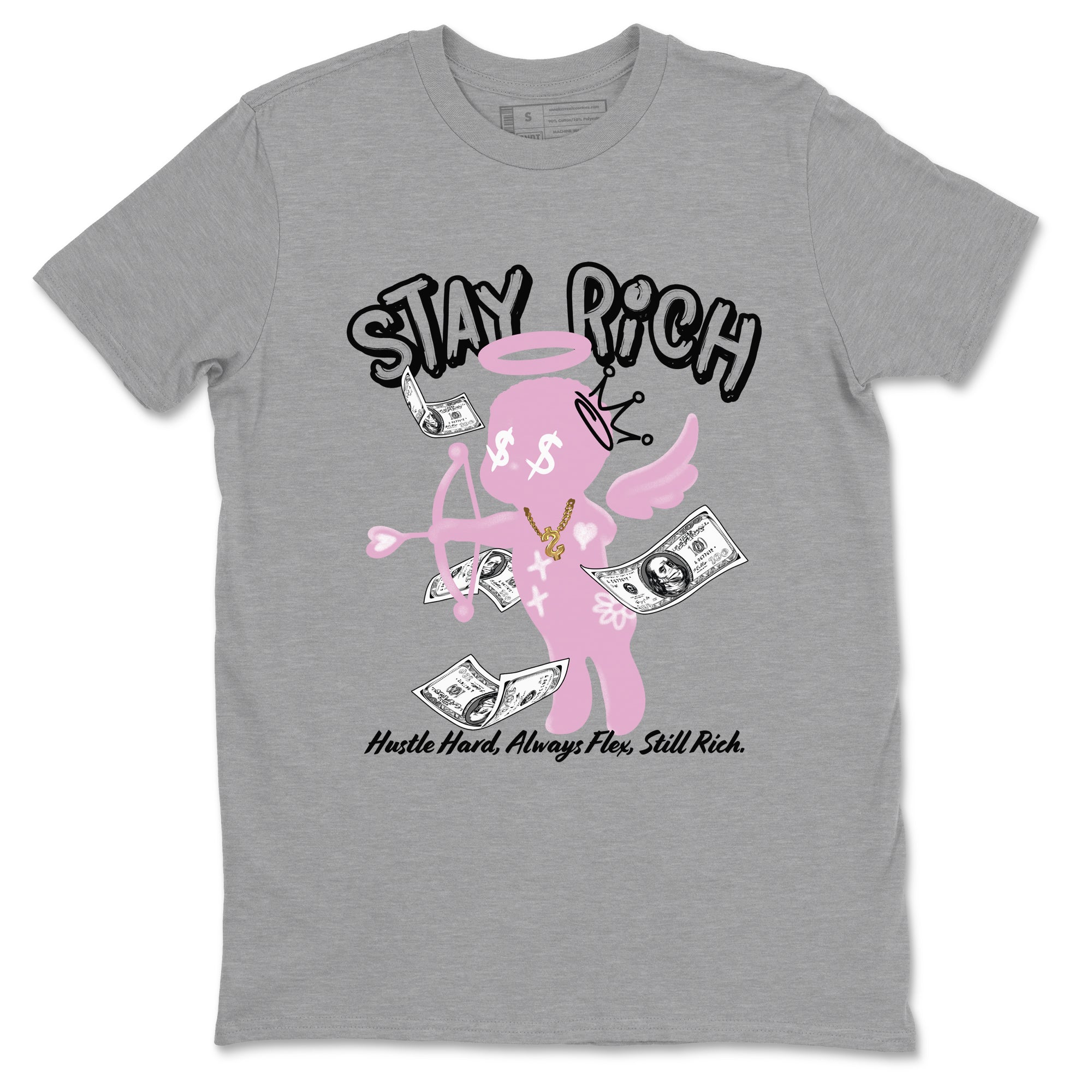 Stay Rich snkmatch Tees - Air Jordan 4 Orchid