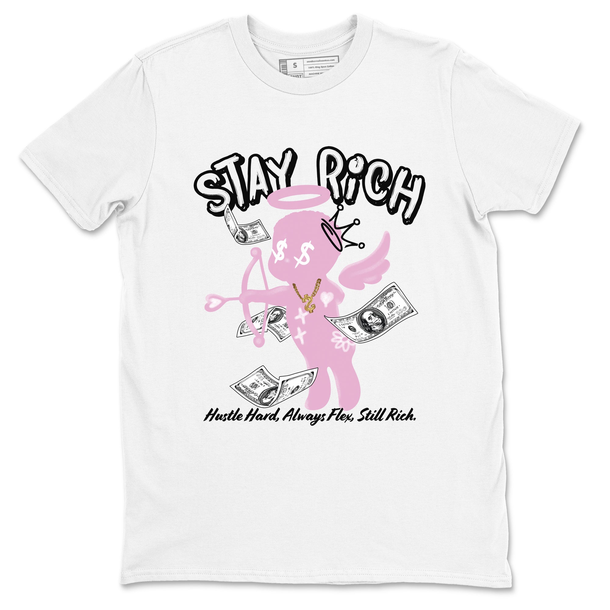 Stay Rich snkmatch Tees - Air Jordan 4 Orchid