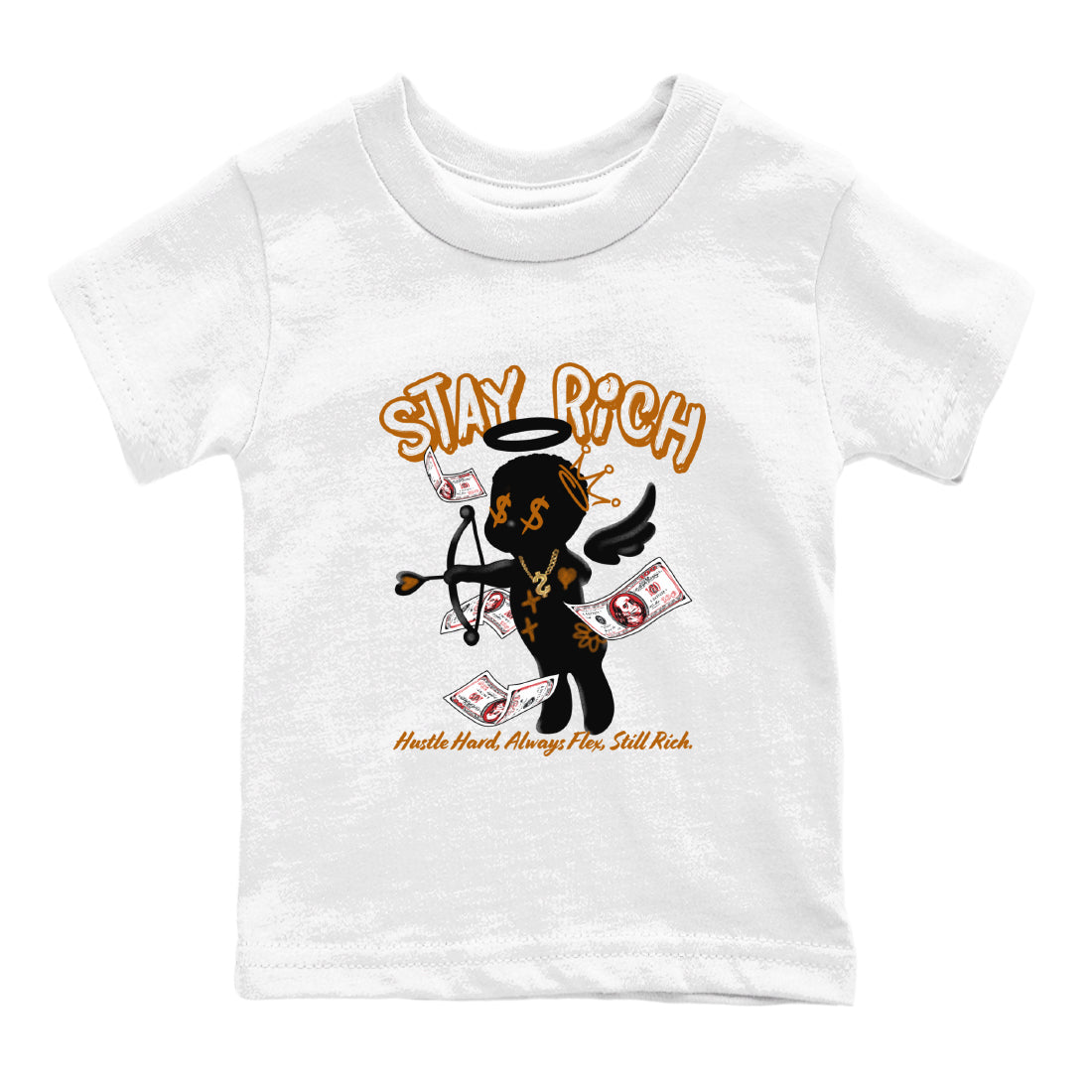 Stay Rich snkmatch Tees Kids - Air Jordan 5 Archaeo Brown