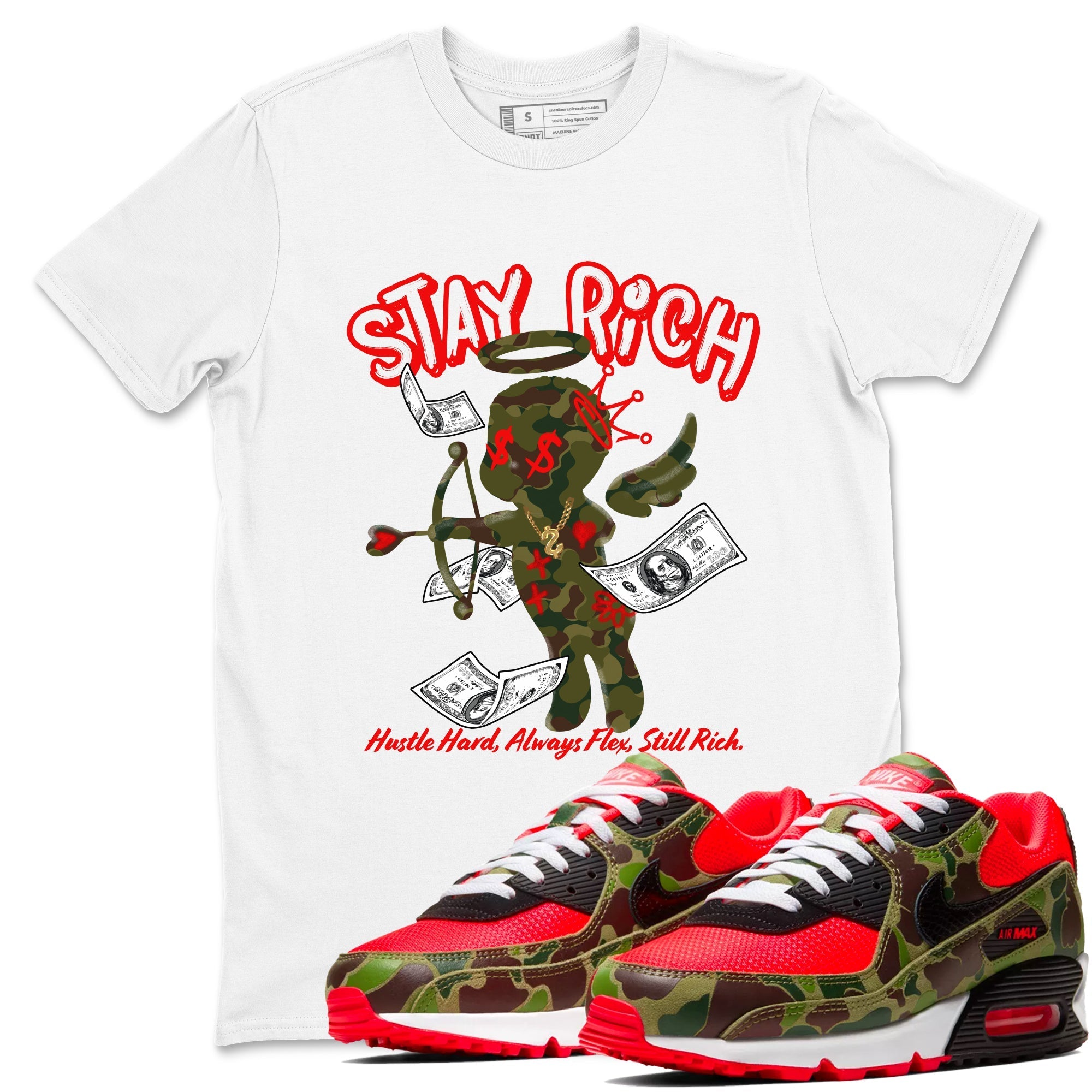 Stay Rich snkmatch Tees - Air Max 90 Reverse Duck Camo