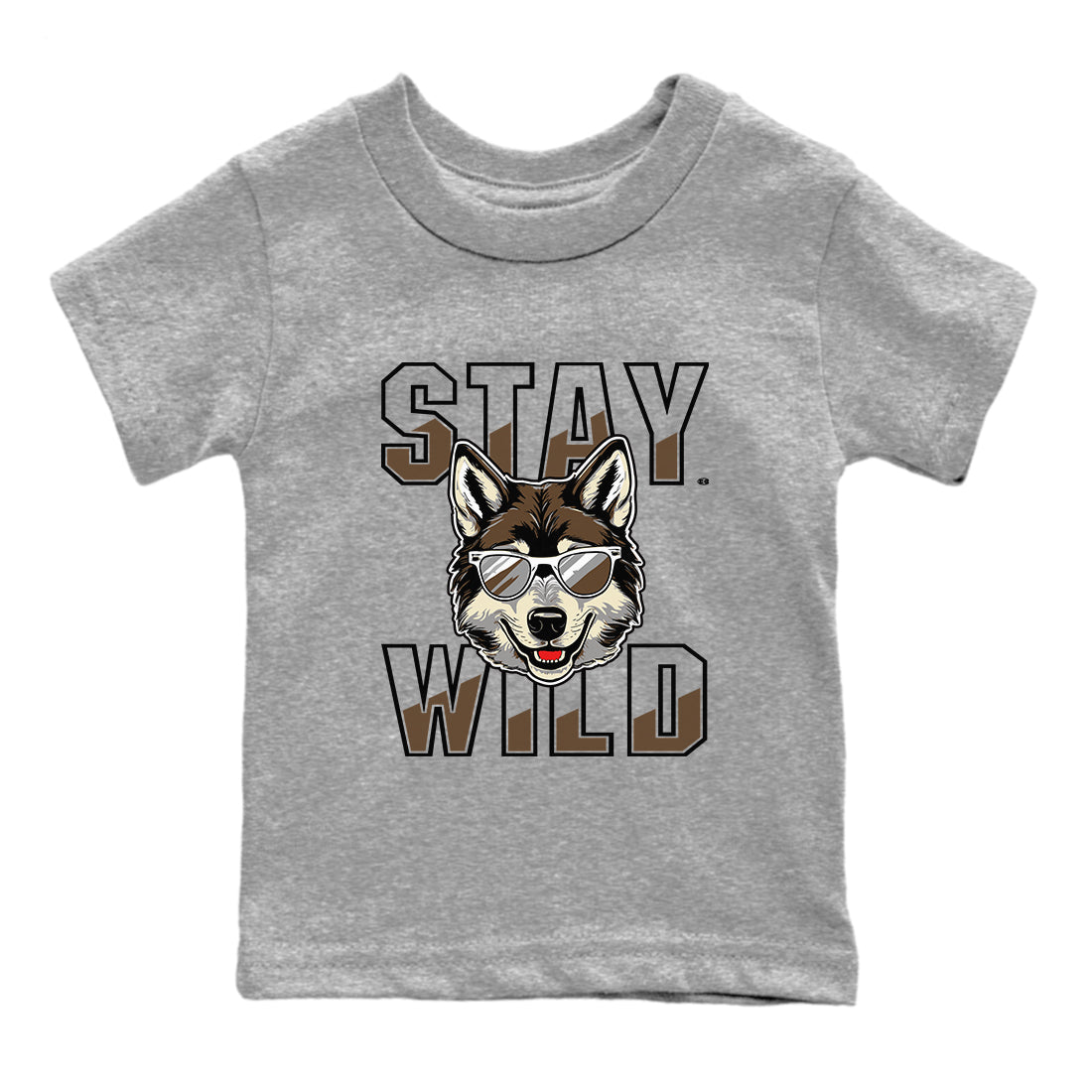 Stay Wild snkmatch Tees Kids - Air Jordan 1 Mocha