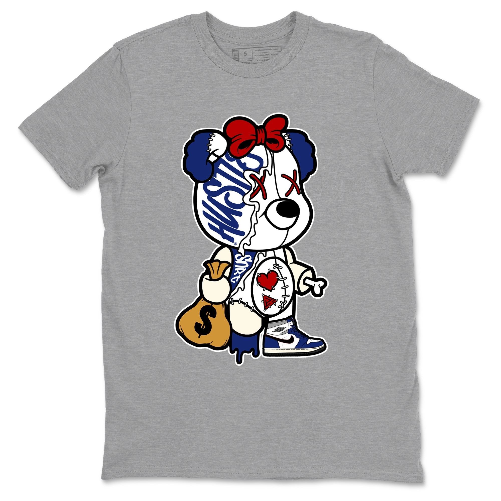 Stitched Hustle Bear snkmatch Tees - Air Jordan 1 Rare Air