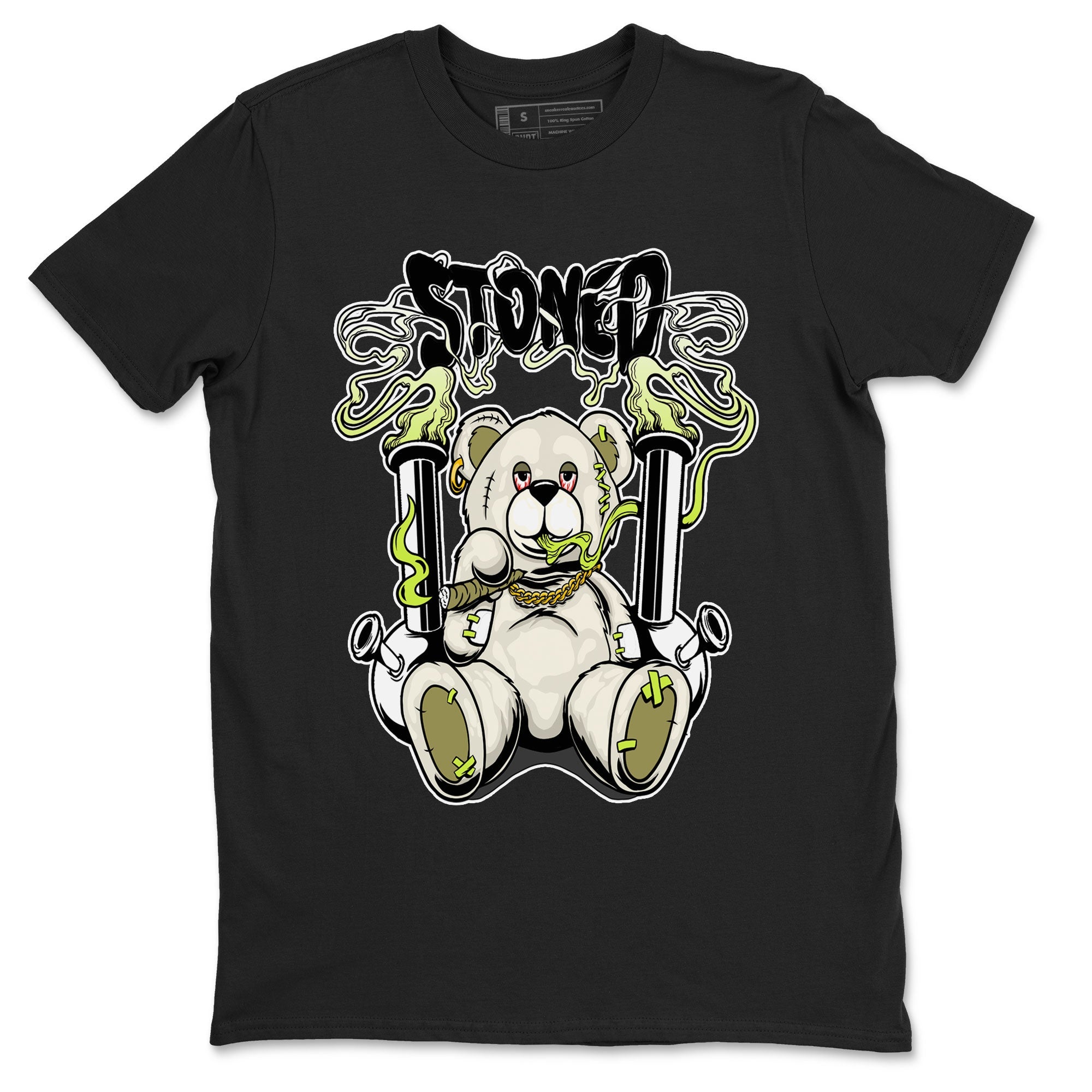 Stoned Bear snkmatch Tee - Air Jordan 1 Travis Scott Golf Olive
