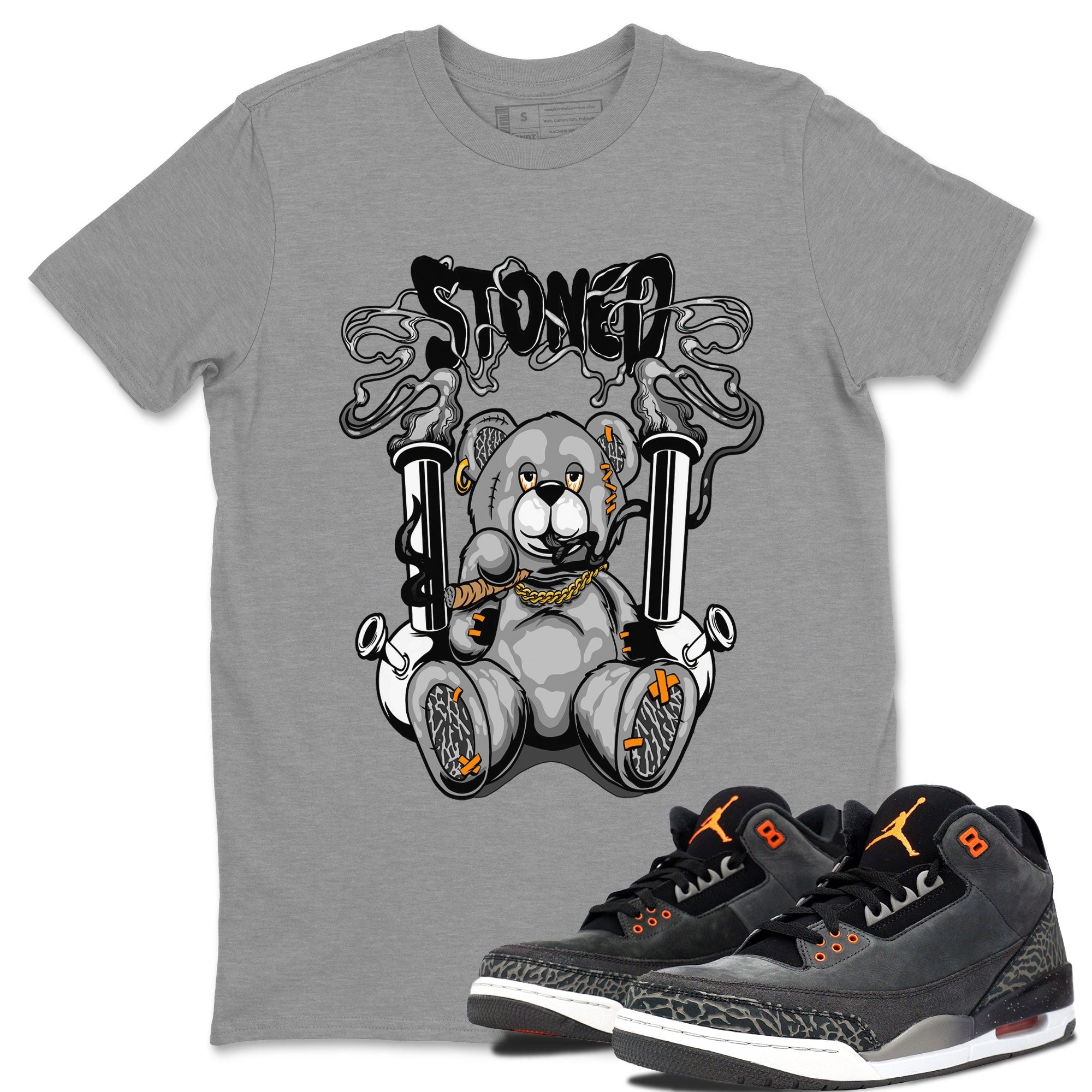 Stoned Bear snkmatch Tee - Air Jordan 3 Fear
