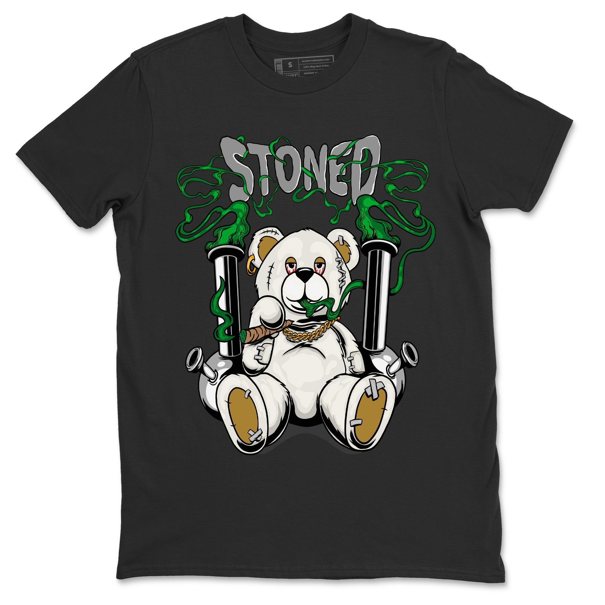 Stoned Bear Unisex Tops - Air Jordan 4 Pine Green