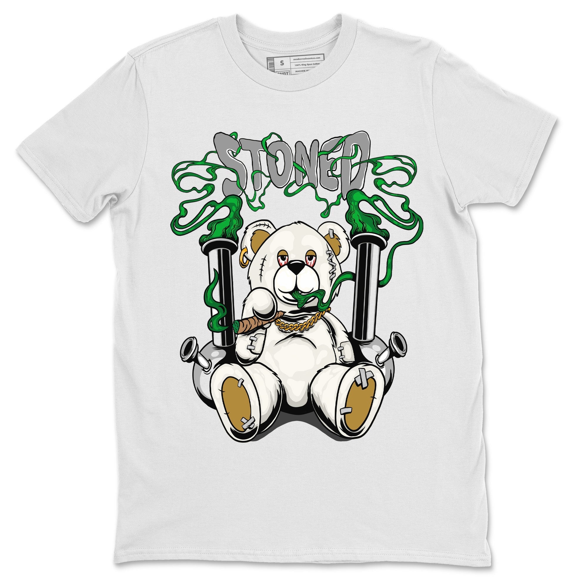 Stoned Bear Unisex Tops - Air Jordan 4 Pine Green
