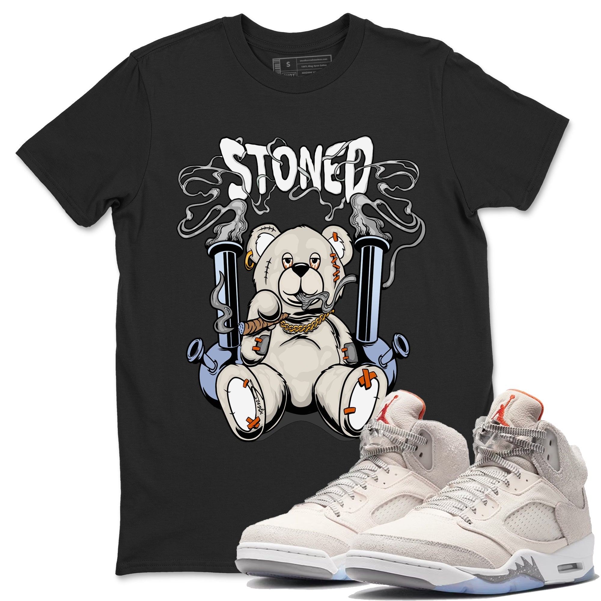 Stoned Bear Unisex Tops - Air Jordan 5 Craft