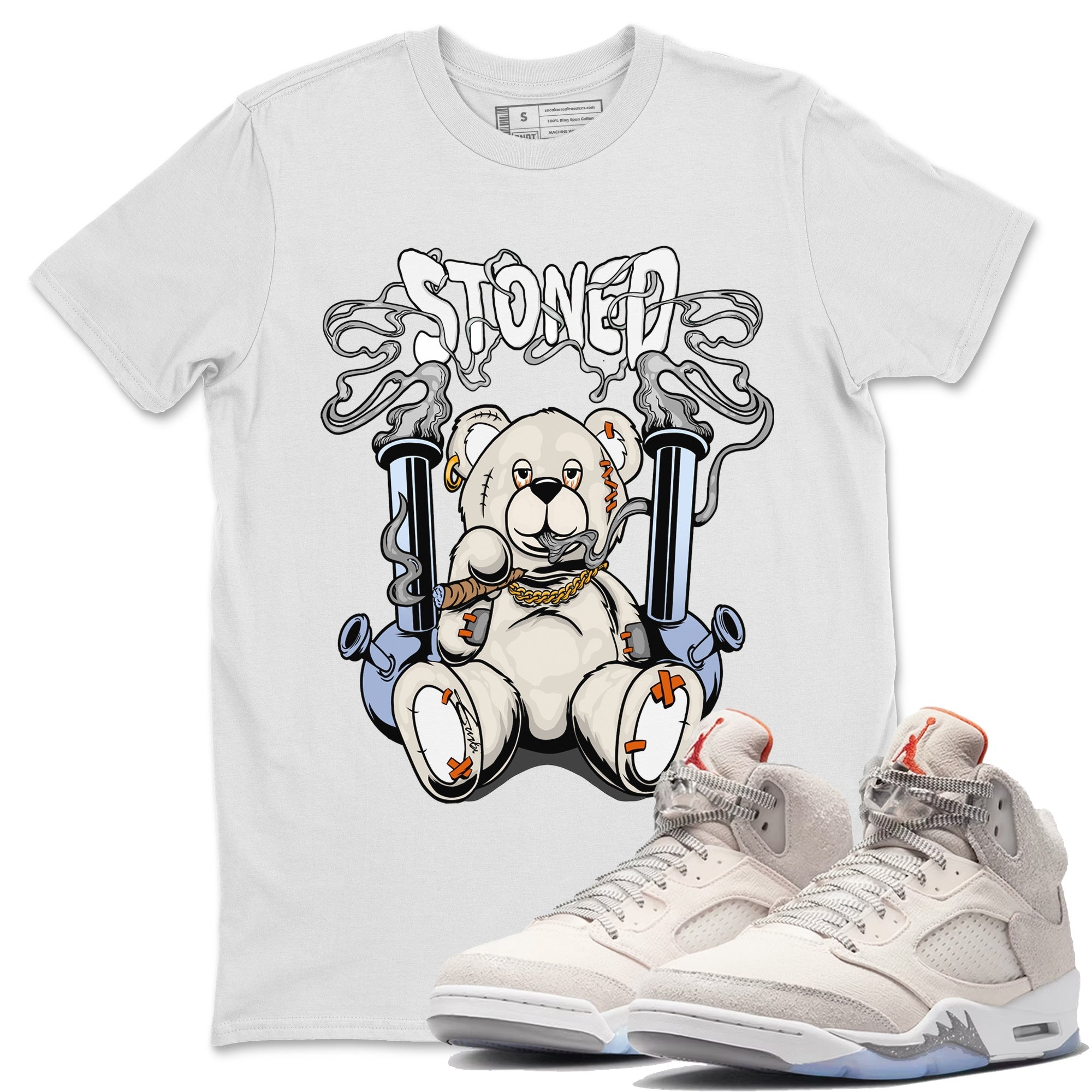 Stoned Bear Unisex Tops - Air Jordan 5 Craft