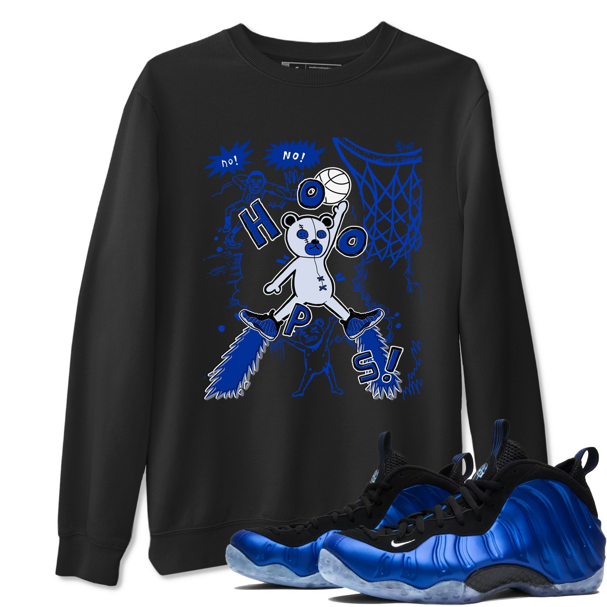 Stop The Bear snkmatch Tees - Air Foamposite One Royal