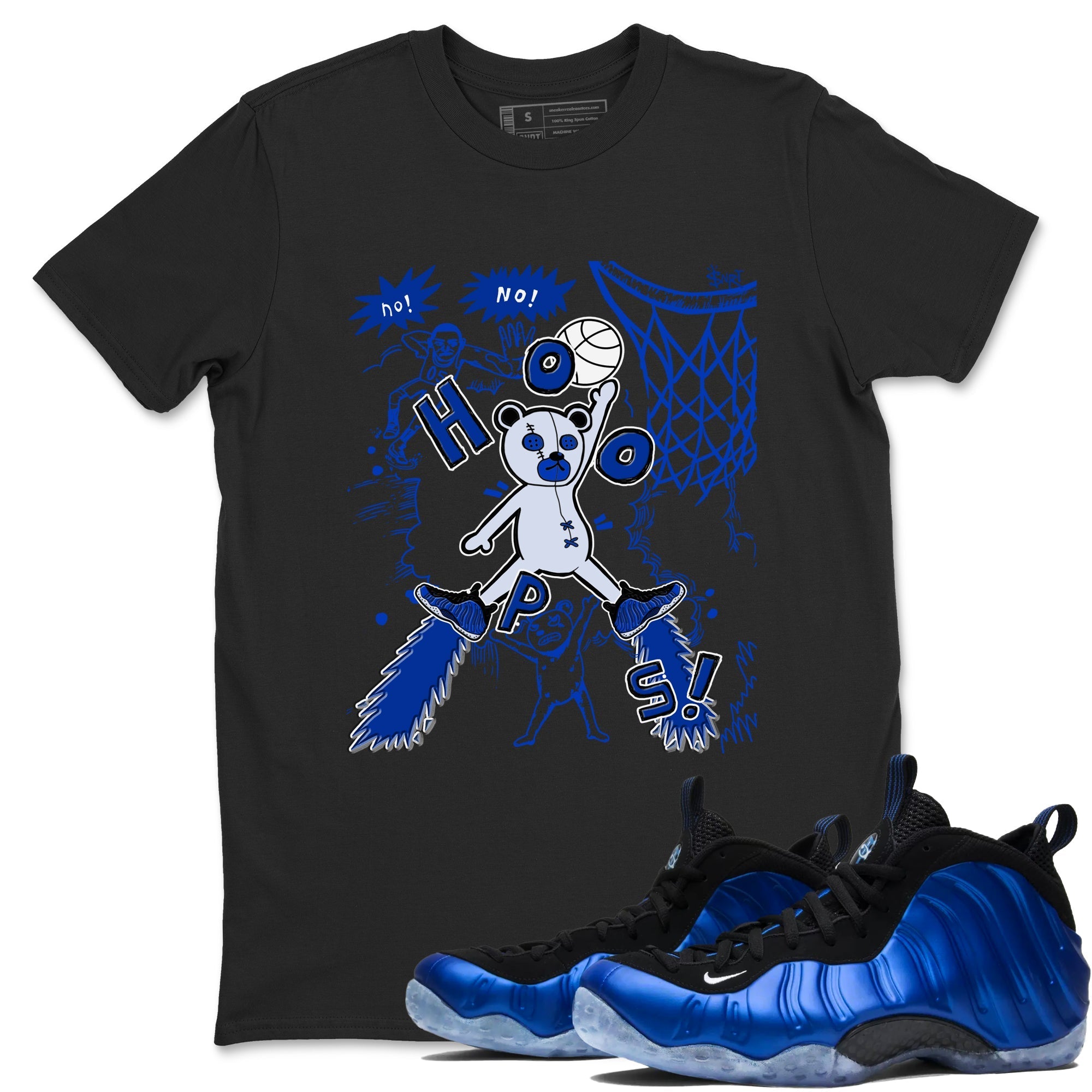 Stop The Bear snkmatch Tees - Air Foamposite One Royal