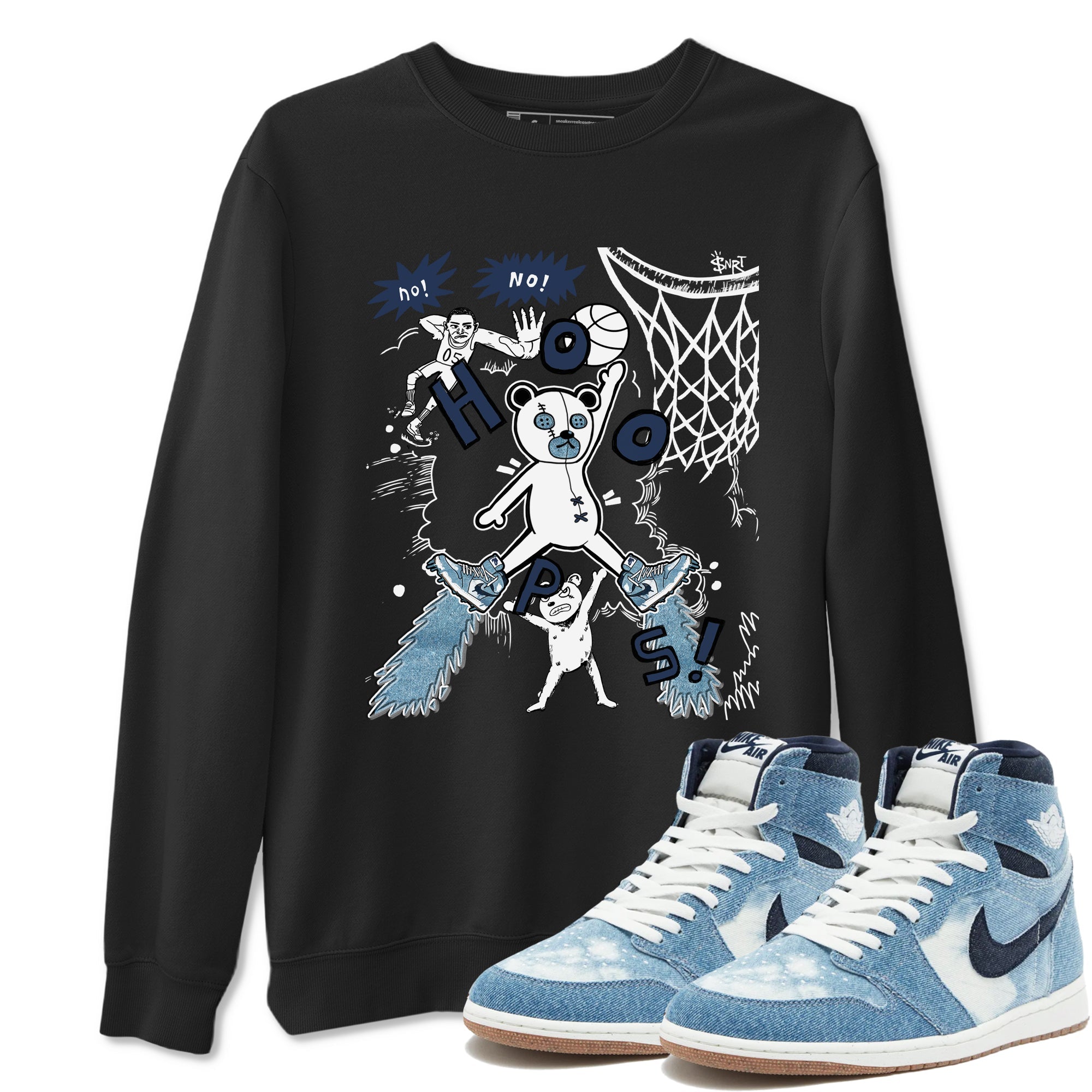 Stop The Bear snkmatch Tees - Air Jordan 1 Denim 2024