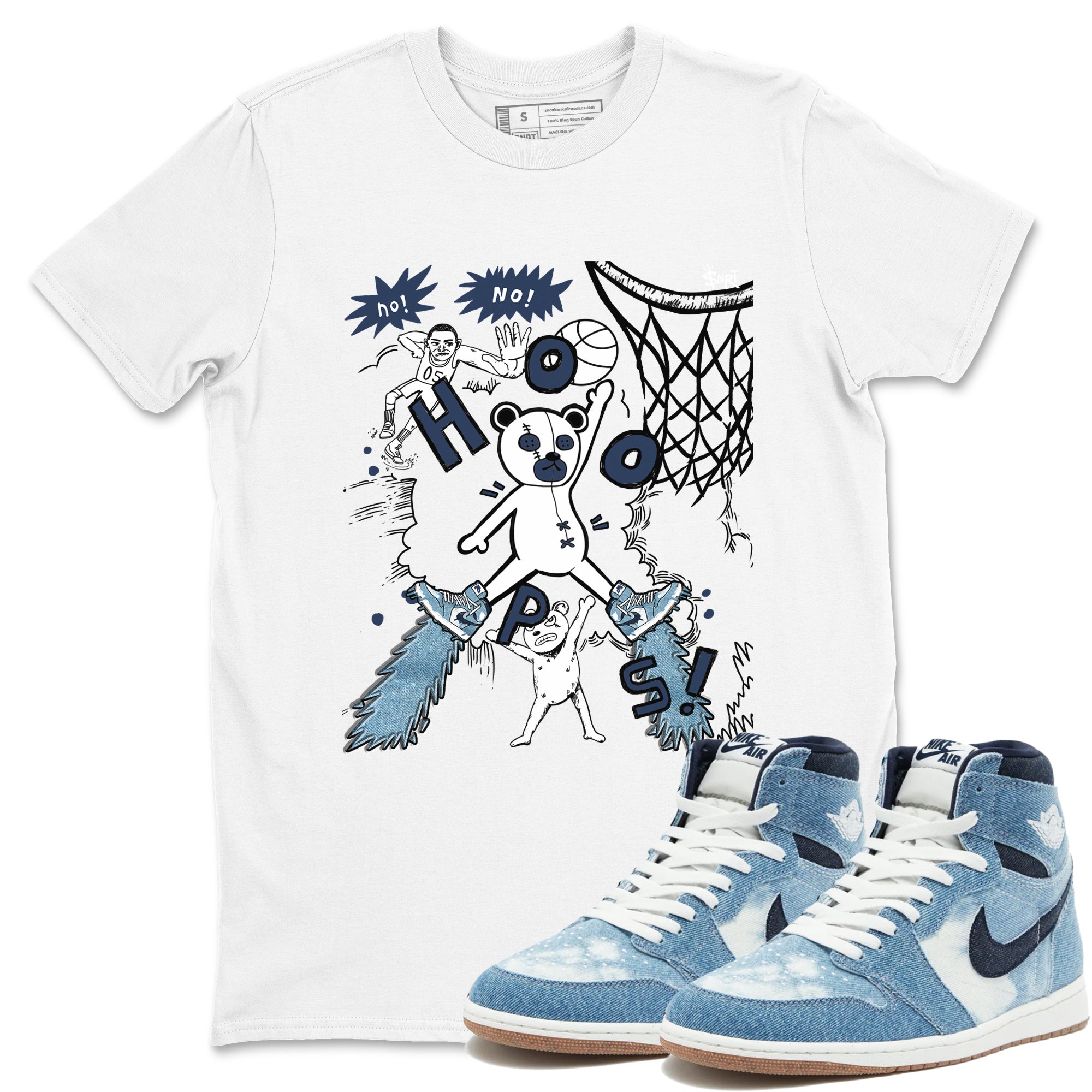 Stop The Bear snkmatch Tees - Air Jordan 1 Denim 2024