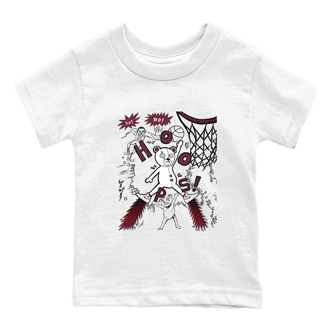 Stop The Bear snkmatch Tees Kids - Air Jordan 1 Metallic Burgundy