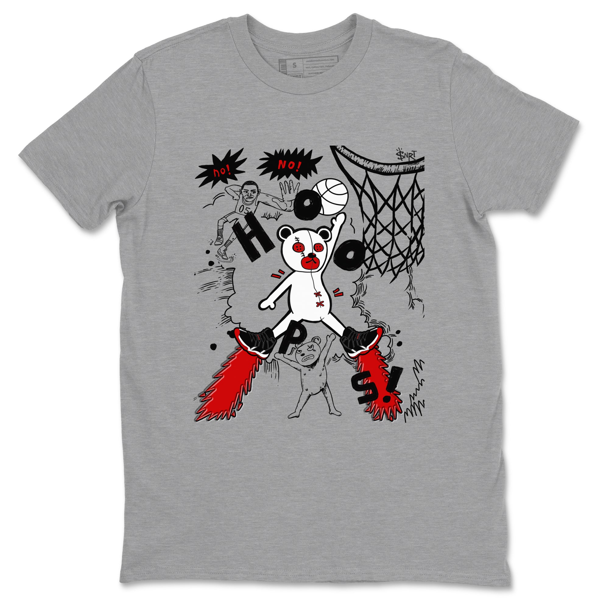 Stop The Bear snkmatch Tees - Air Jordan 11 Bred Velvet