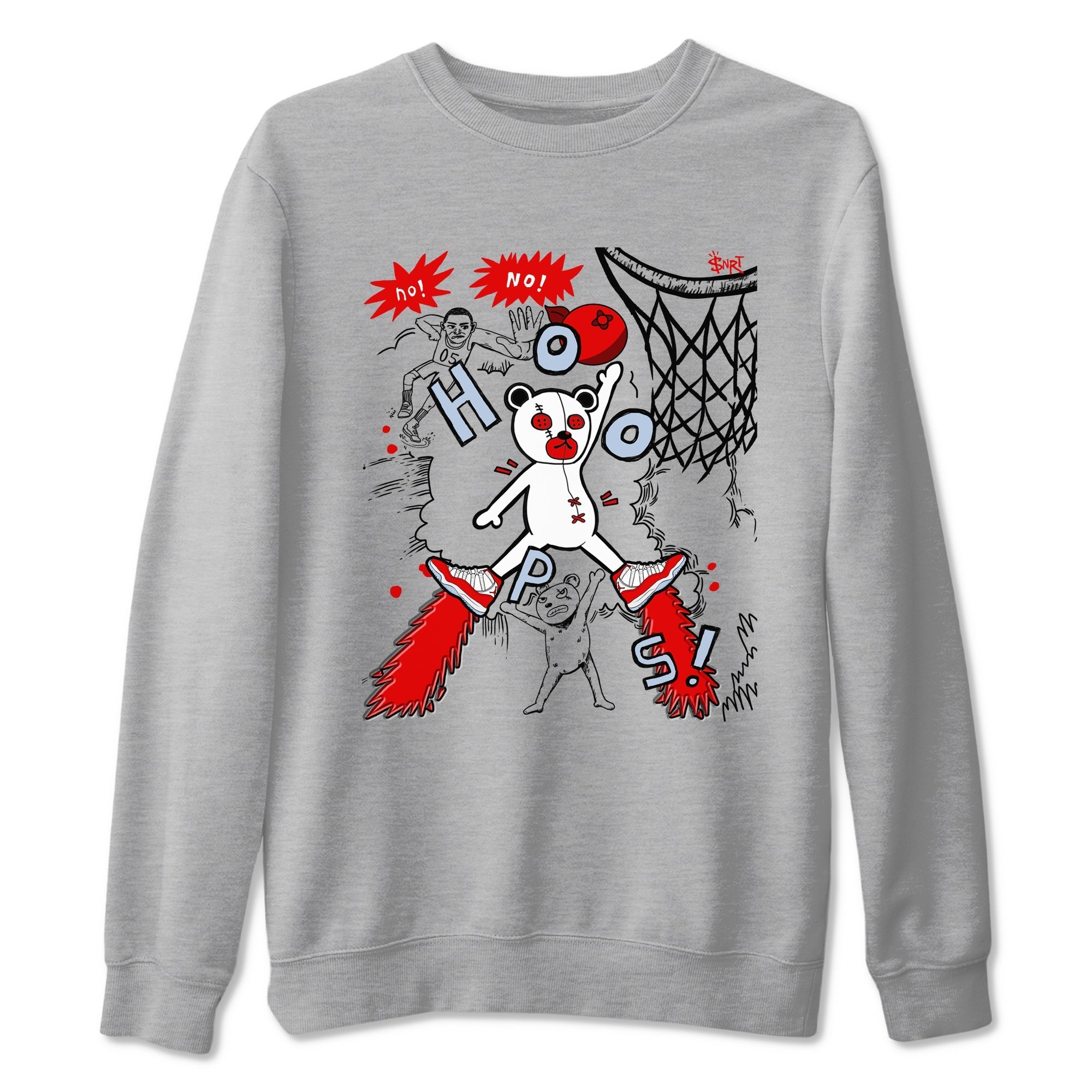 Stop The Bear snkmatch Tees - Air Jordan 11 Cherry