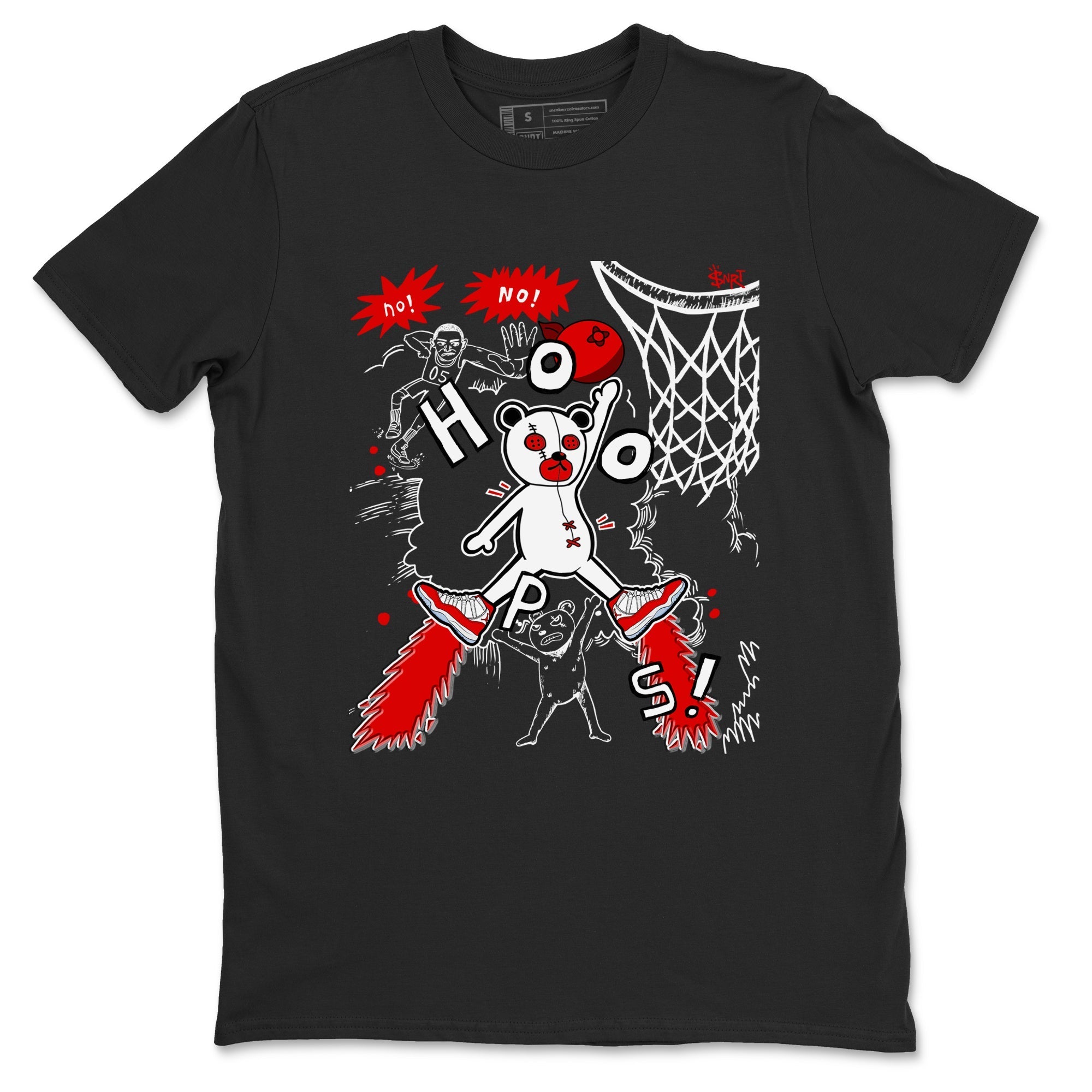 Stop The Bear snkmatch Tees - Air Jordan 11 Cherry