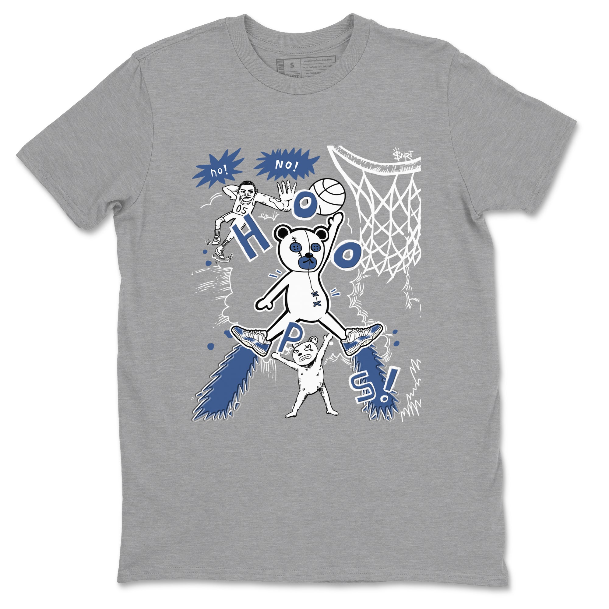 Stop The Bear snkmatch Tees - Air Jordan 11 Diffused Blue