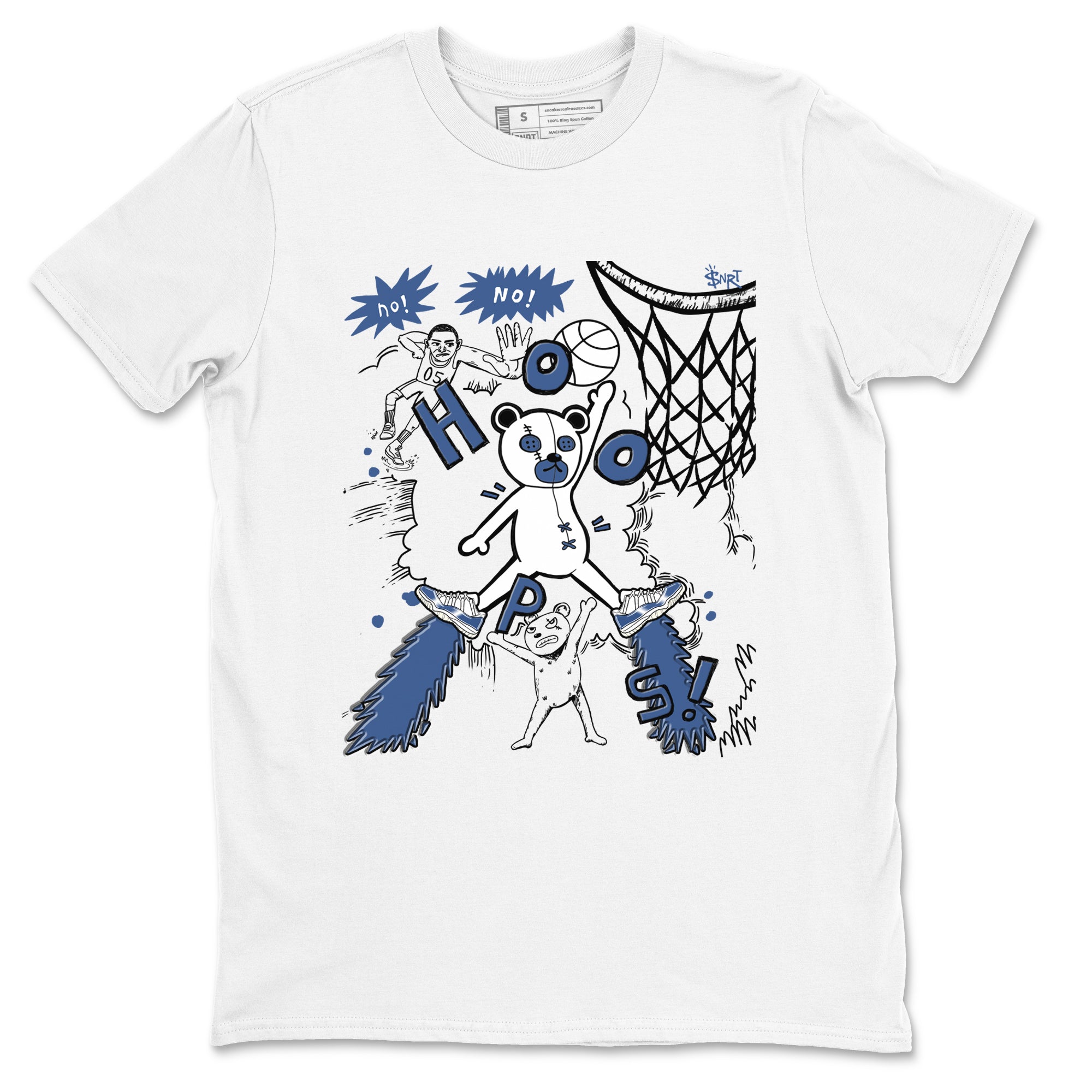 Stop The Bear snkmatch Tees - Air Jordan 11 Diffused Blue