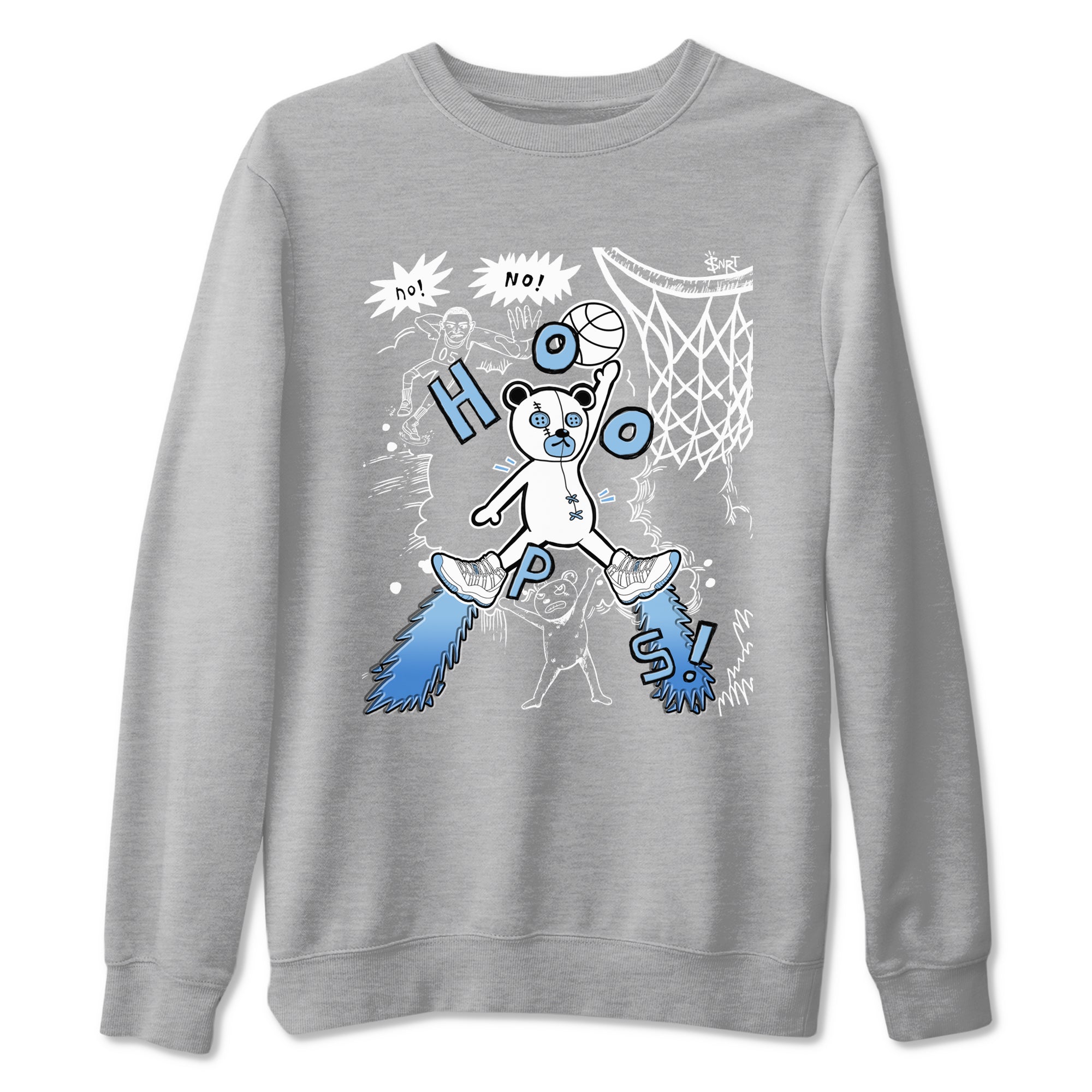Stop The Bear snkmatch Tees - Air Jordan 11 Legend Blue
