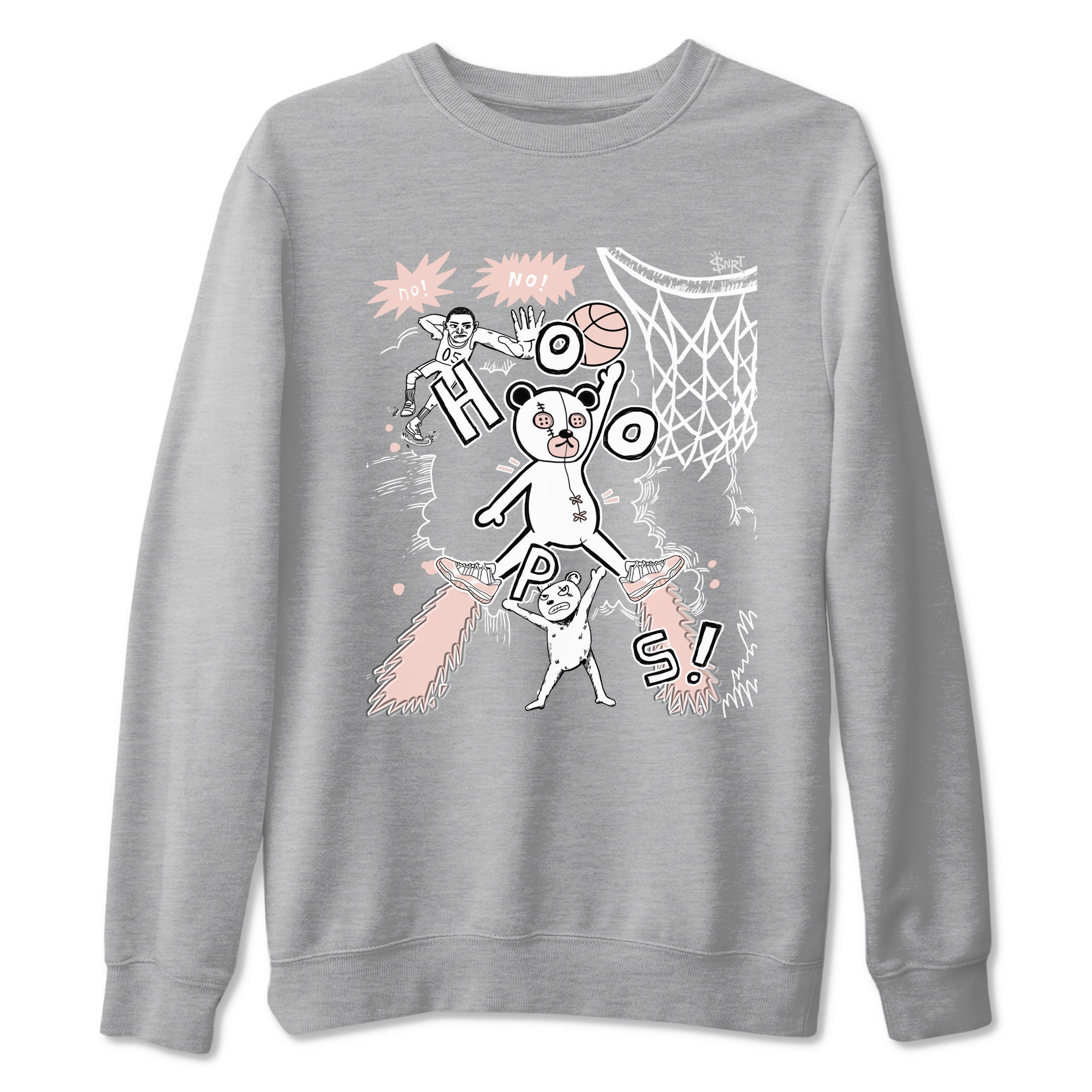 Stop The Bear snkmatch Tees - Air Jordan 11 Legend Pink