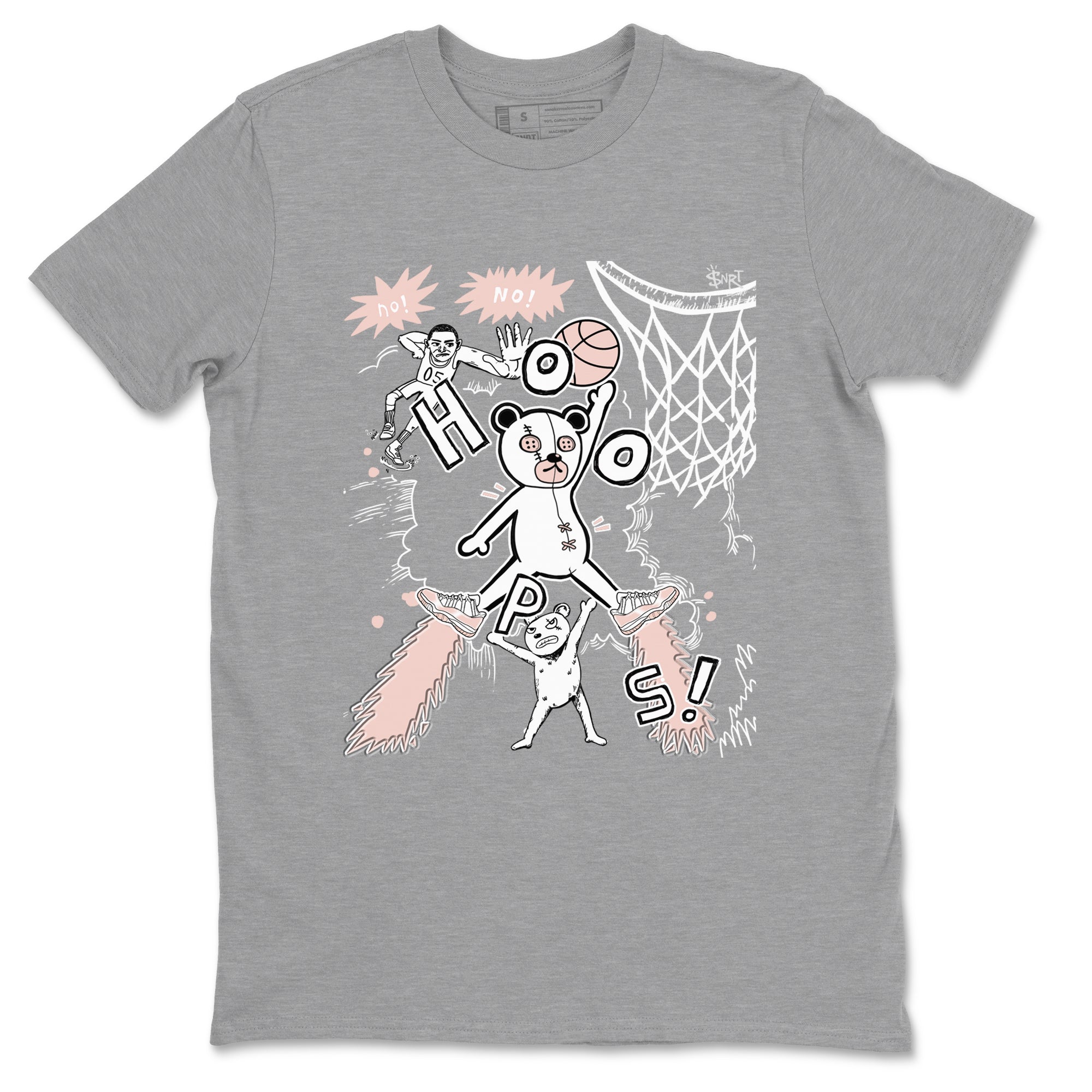 Stop The Bear snkmatch Tees - Air Jordan 11 Legend Pink