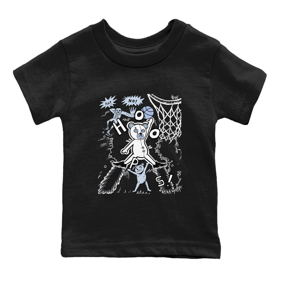 Stop The Bear snkmatch Tees Kids - Air Jordan 11 Black and Varsity Royal