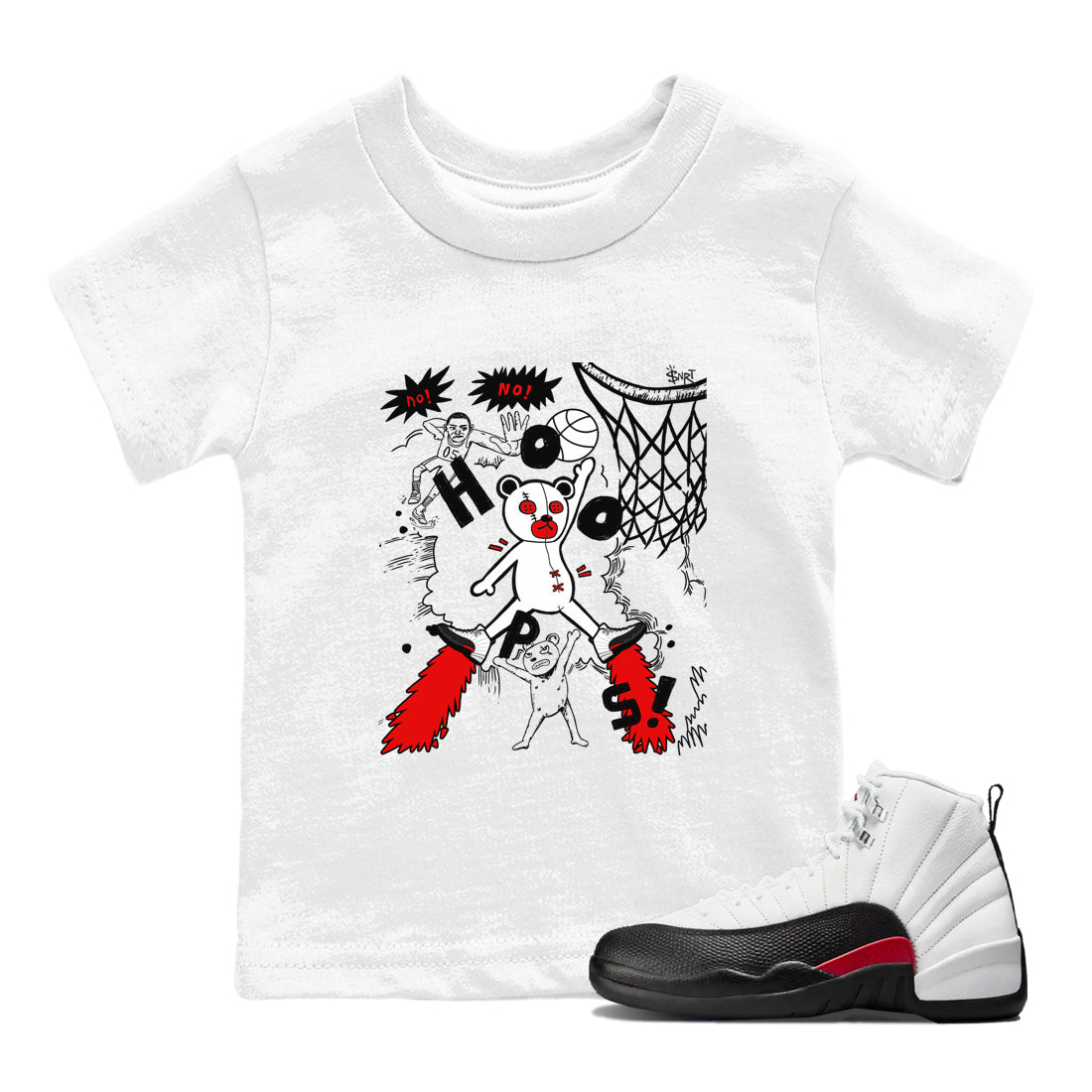 Stop The Bear snkmatch Tees Kids - Air Jordan 12 Taxi Flip