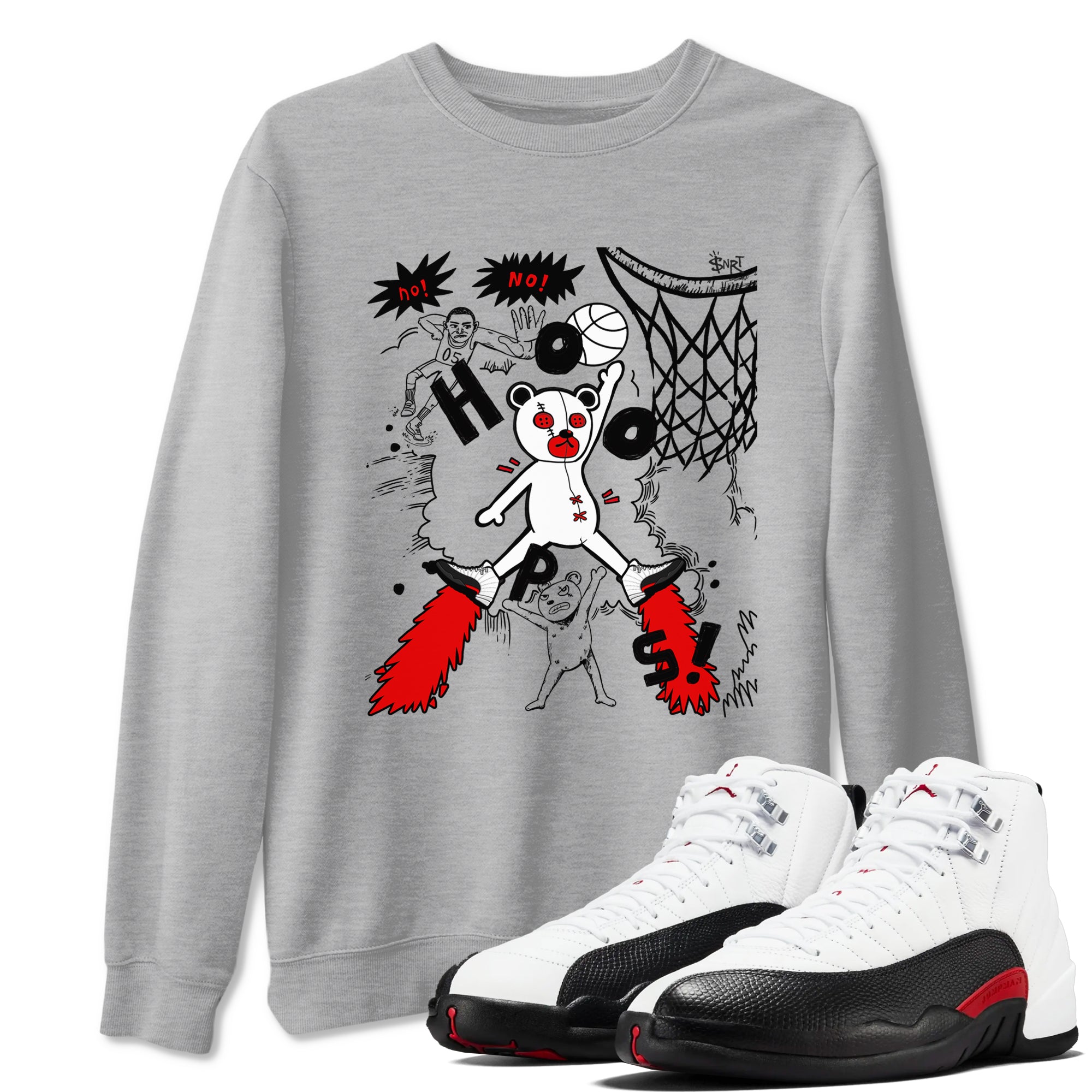 Stop The Bear snkmatch Tees - Air Jordan 12 Taxi Flip